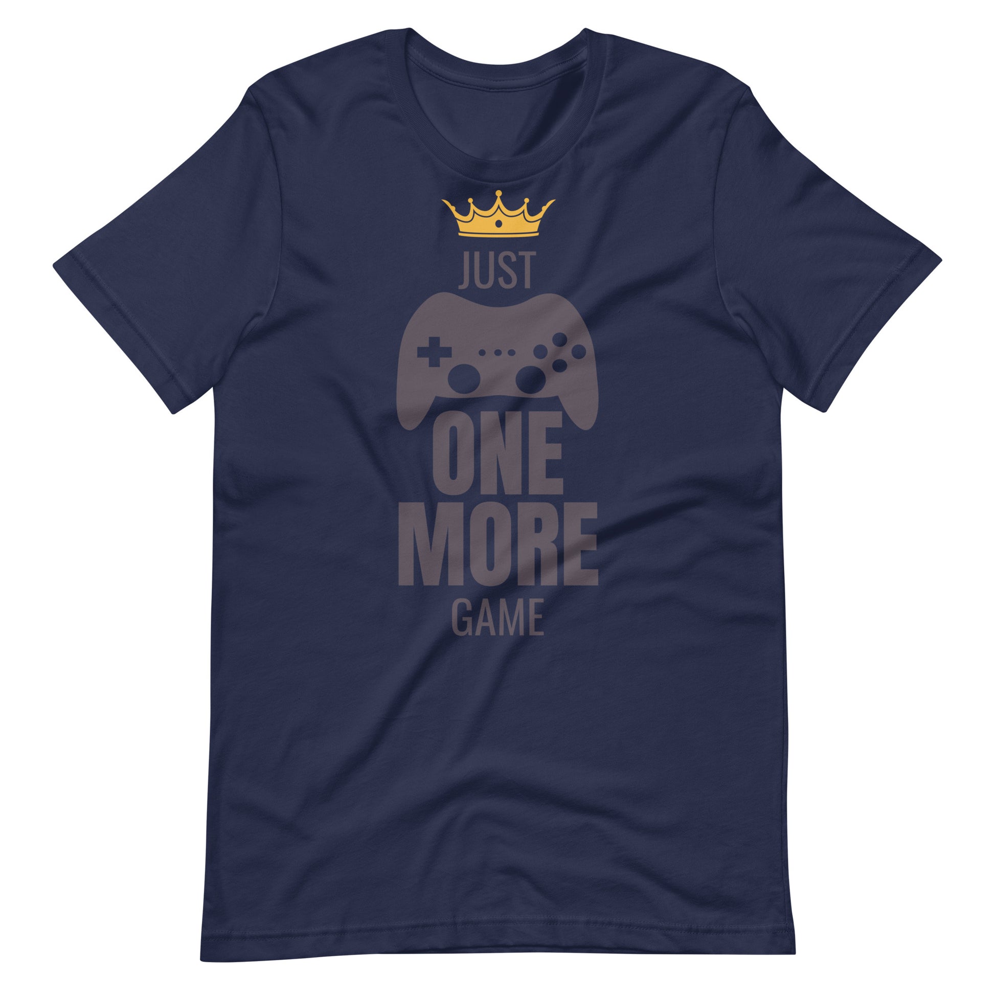 Printagon - Just One More Game - Unisex T-shirt - Navy / XS