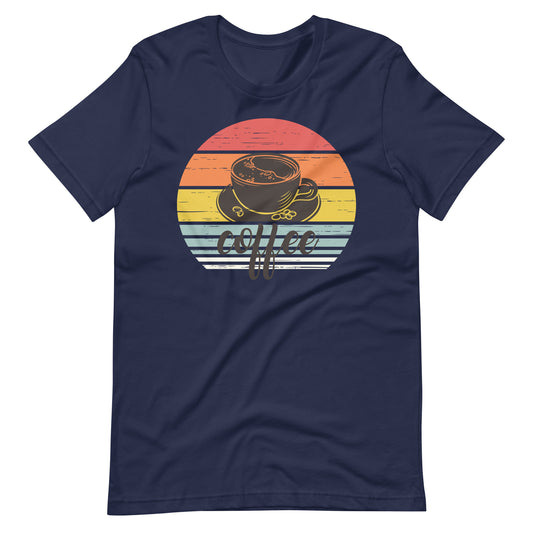 Printagon - Cup Of Coffee - Unisex T-shirt - Navy / XS