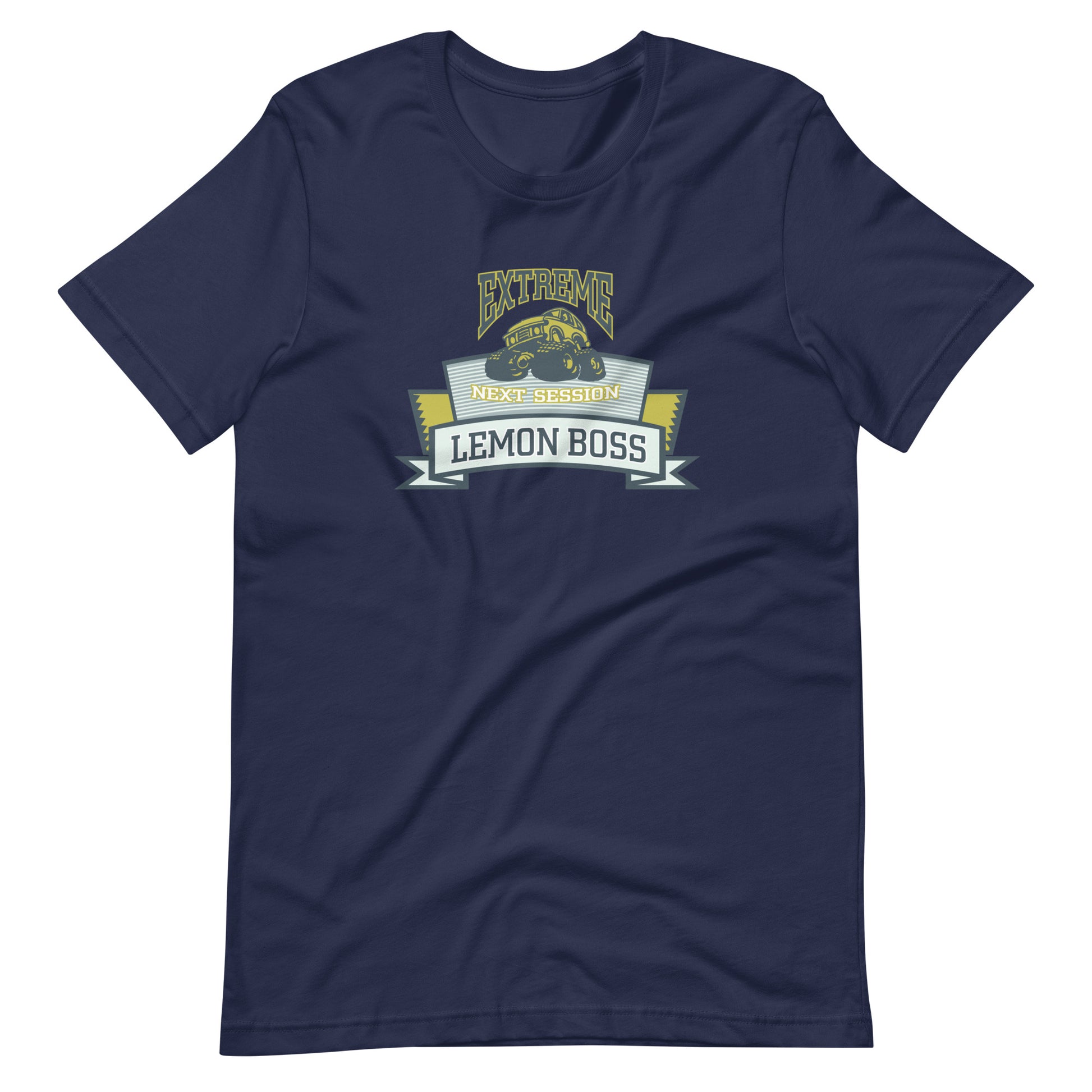 Printagon - Extreme Next Session Lemon Boss - Unisex T-shirt - Navy / XS