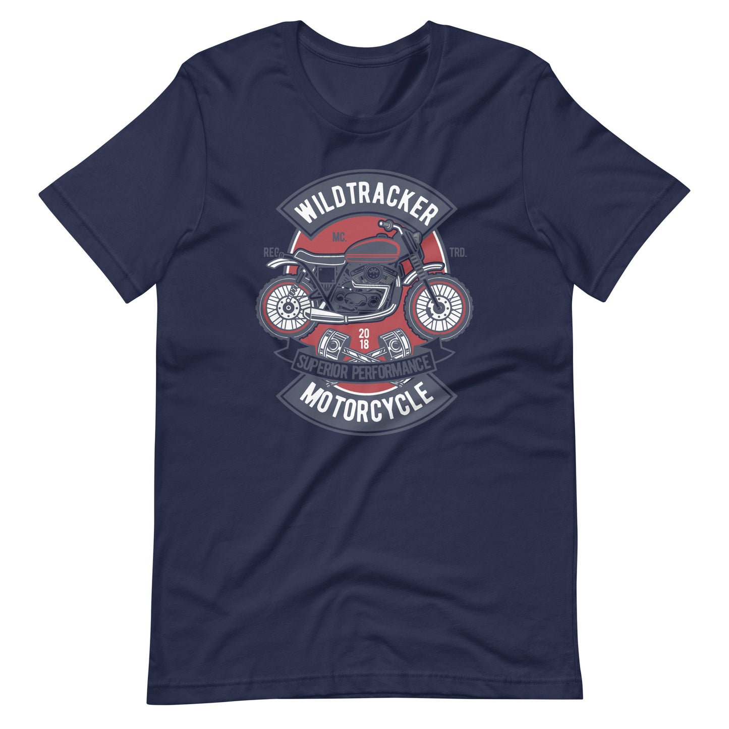 Wild Tracker Motorcycle - T-shirt - Navy / XS Printagon