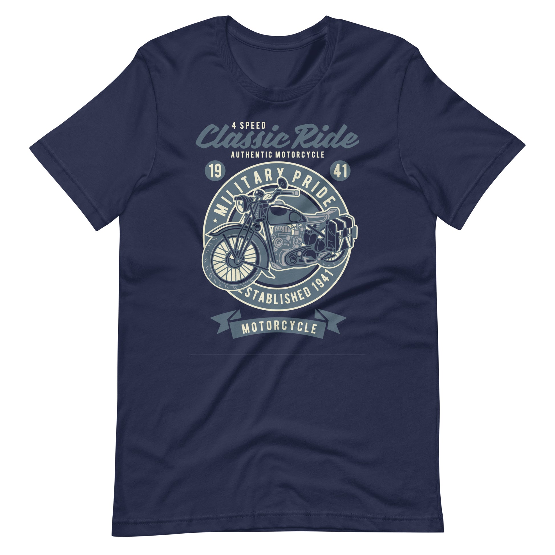 Printagon - 4 Speed Classic Ride - T-shirt - Navy / XS