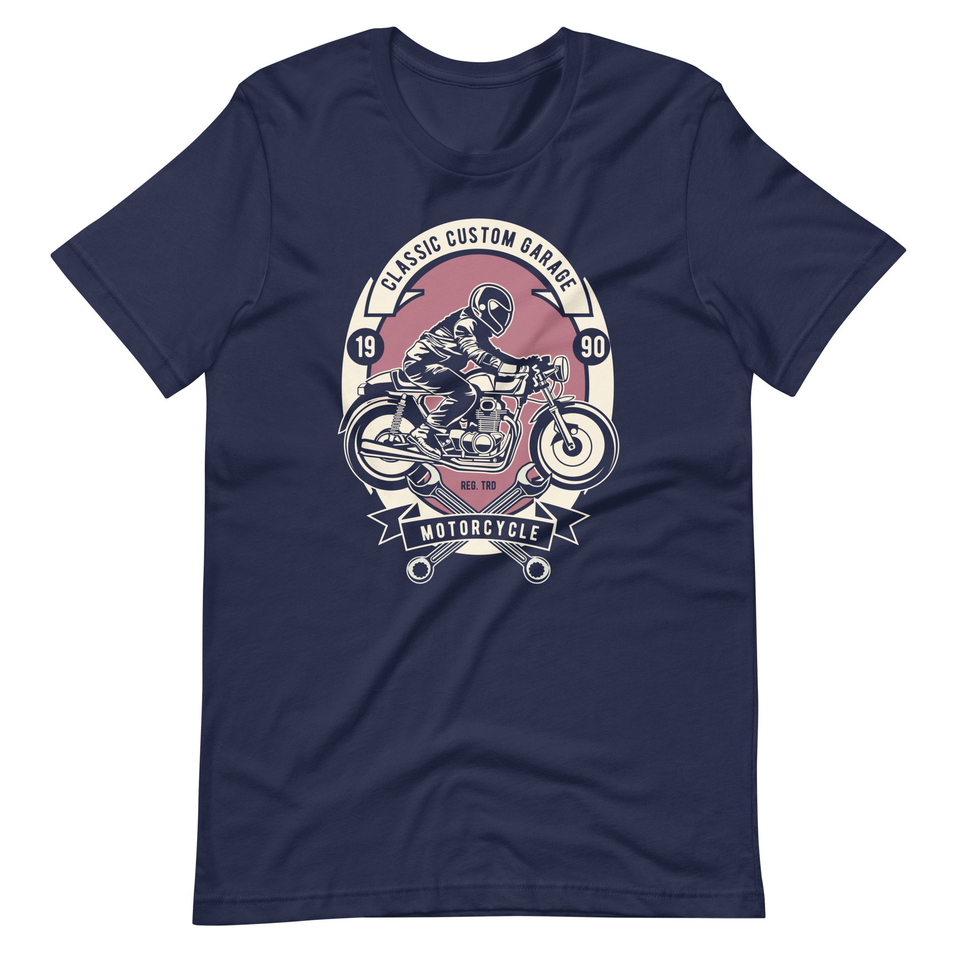 Printagon - Classic Custom Garage - T-shirt - Navy / XS