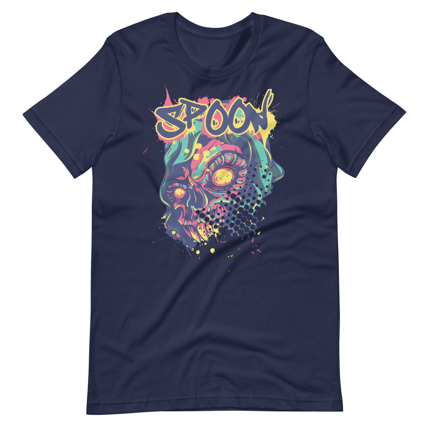 Printagon - Spoon - T-shirt - Navy / XS