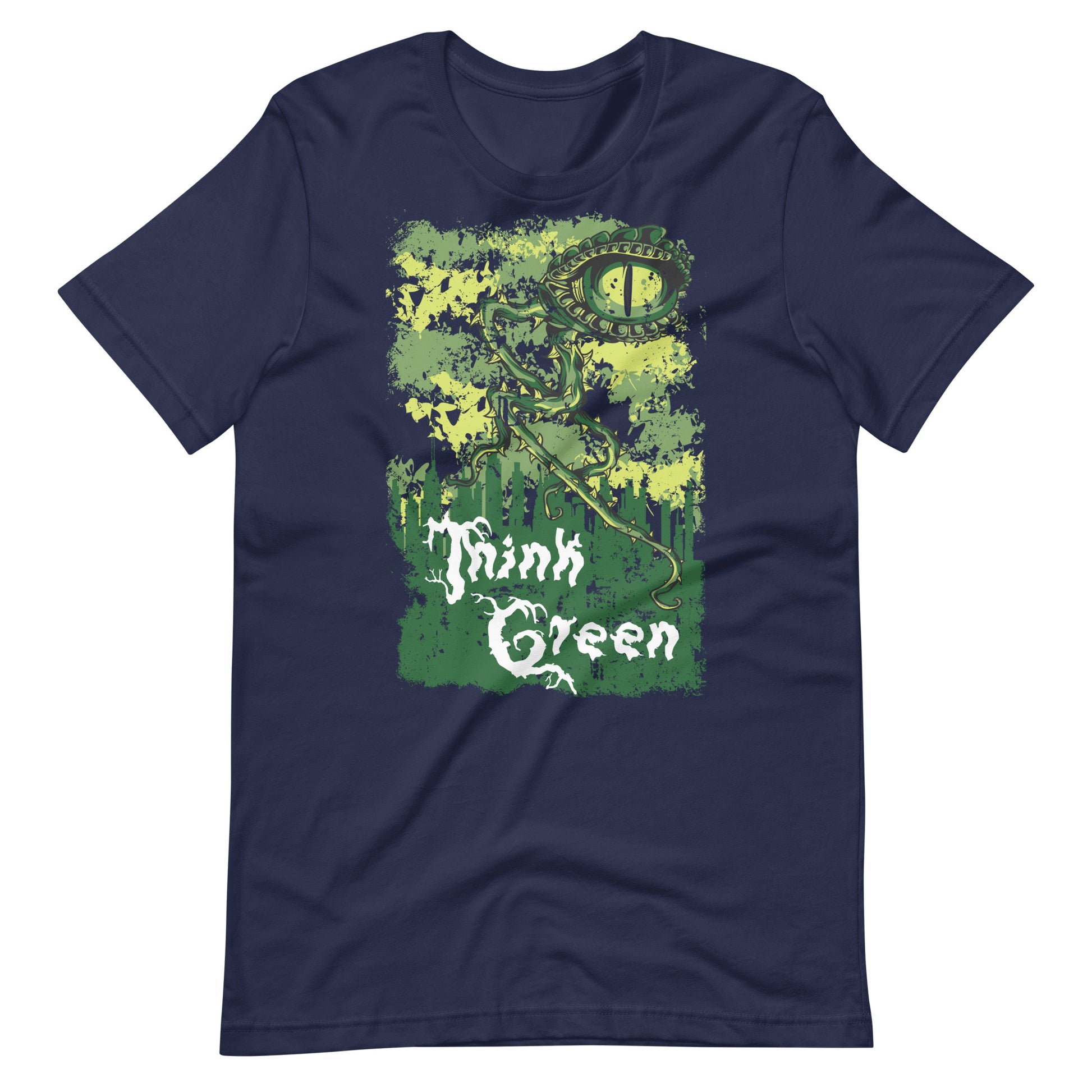 Printagon - Think Green - T-shirt - Navy / XS