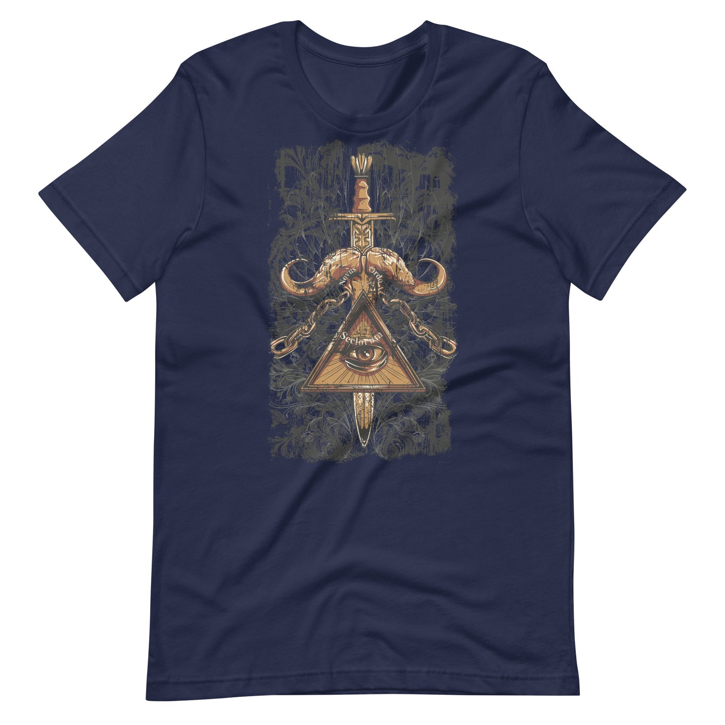 Printagon - Illuminati Sword - T-shirt - Navy / XS