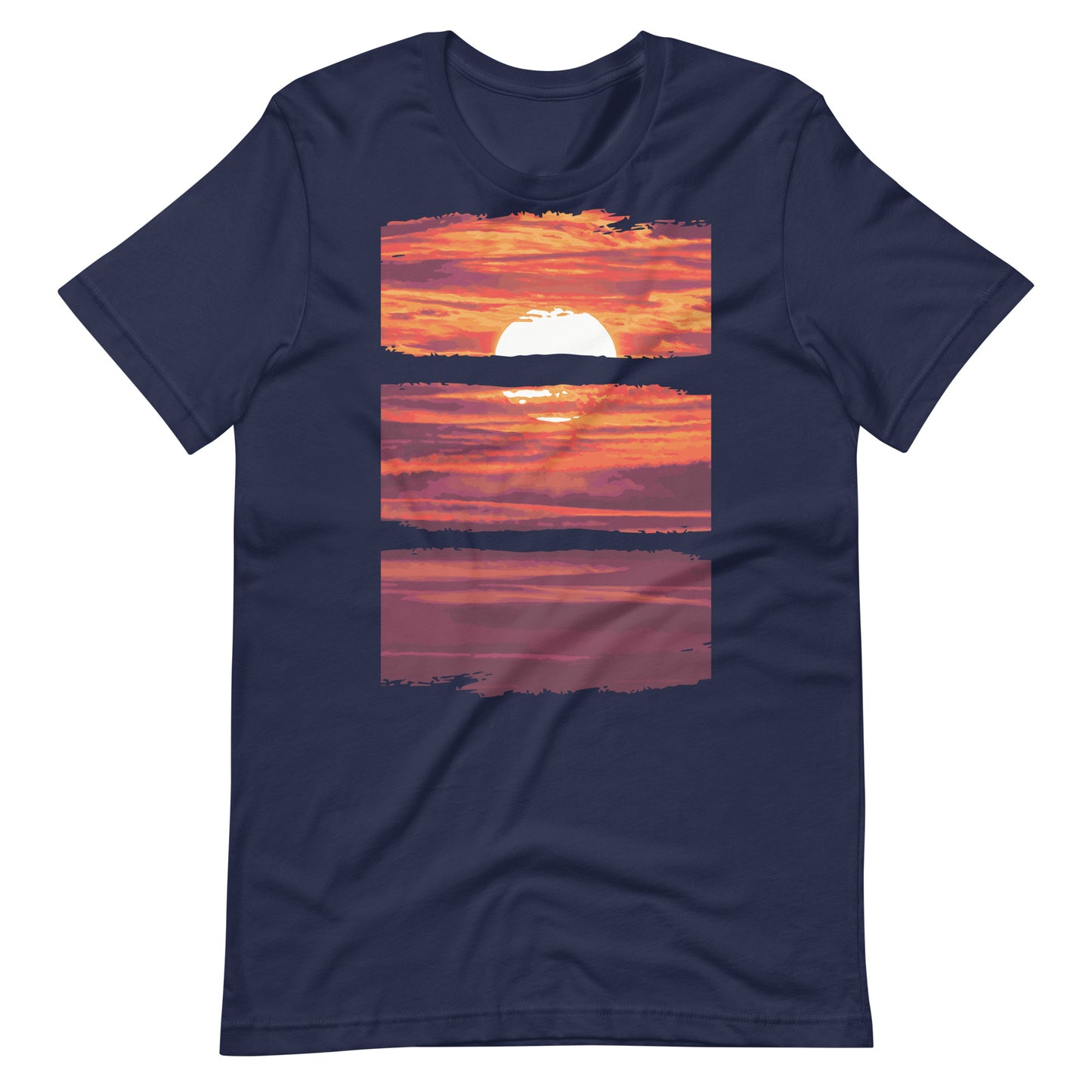 Printagon - Sun Set - T-shirt - Navy / XS