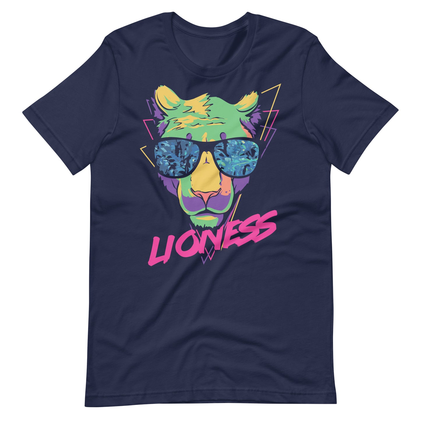 Printagon - Lioness - Unisex T-shirt - Navy / XS