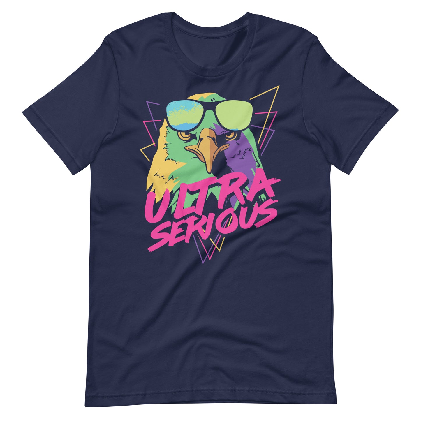 Printagon - Ultra Serious - Unisex T-shirt - Navy / XS