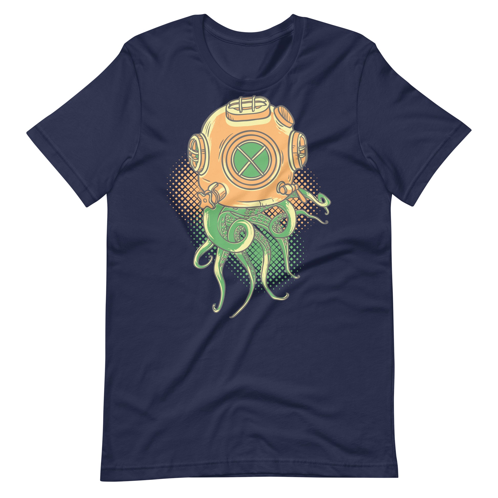 Printagon - Octopus - Unisex T-shirt - Navy / XS