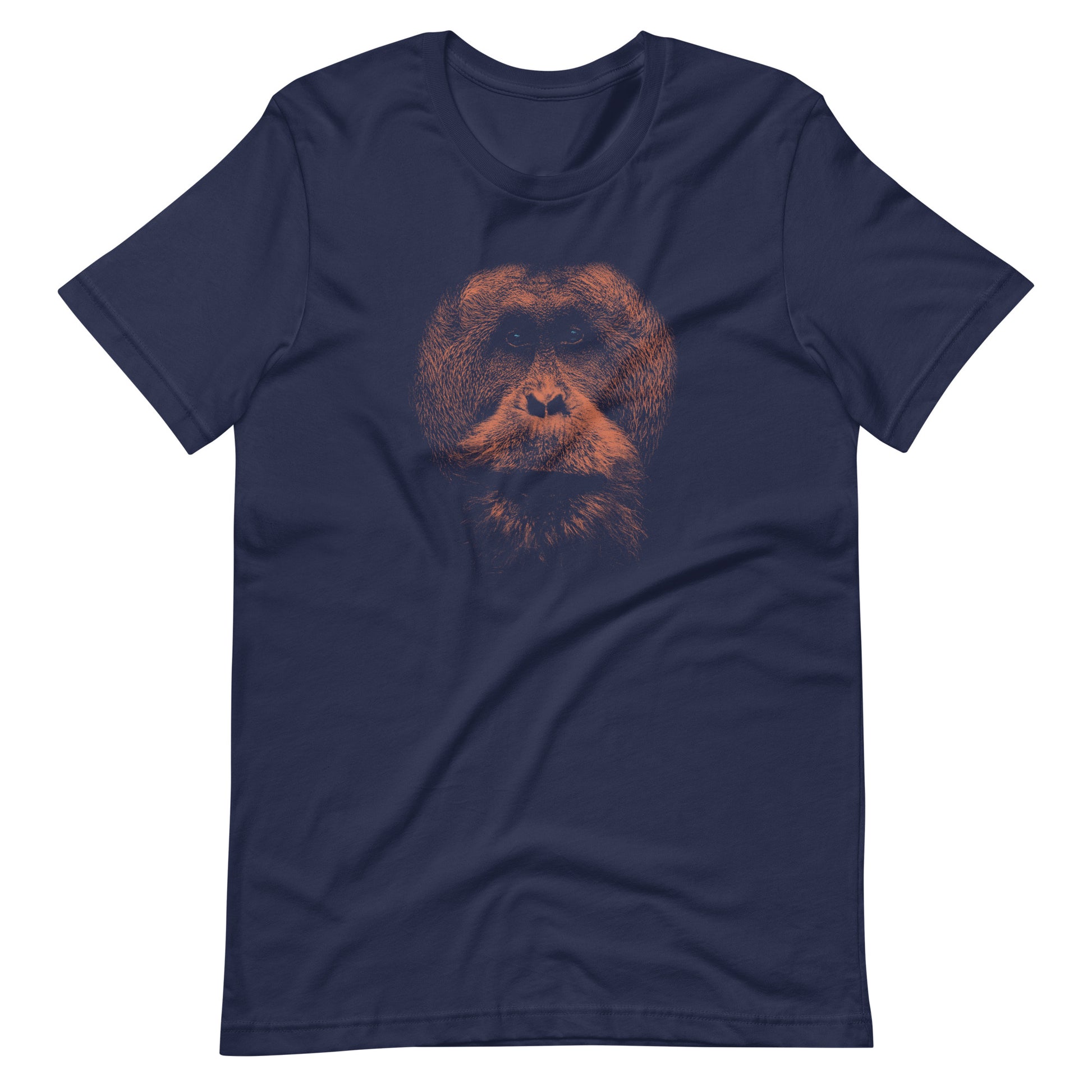 Printagon - Chimpanzee - Unisex T-shirt - Navy / XS