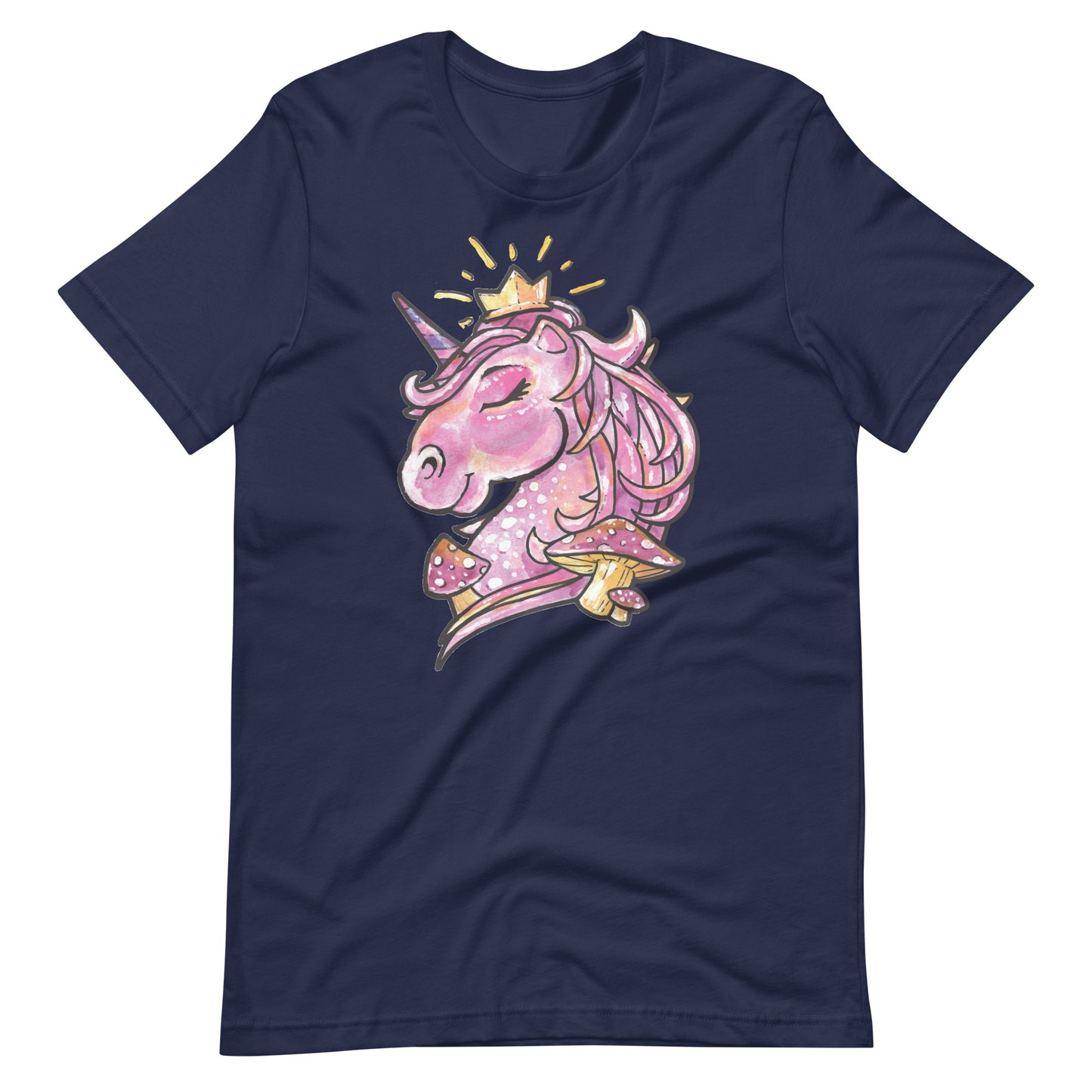 Printagon - Unicorn T-shirt - Navy / XS