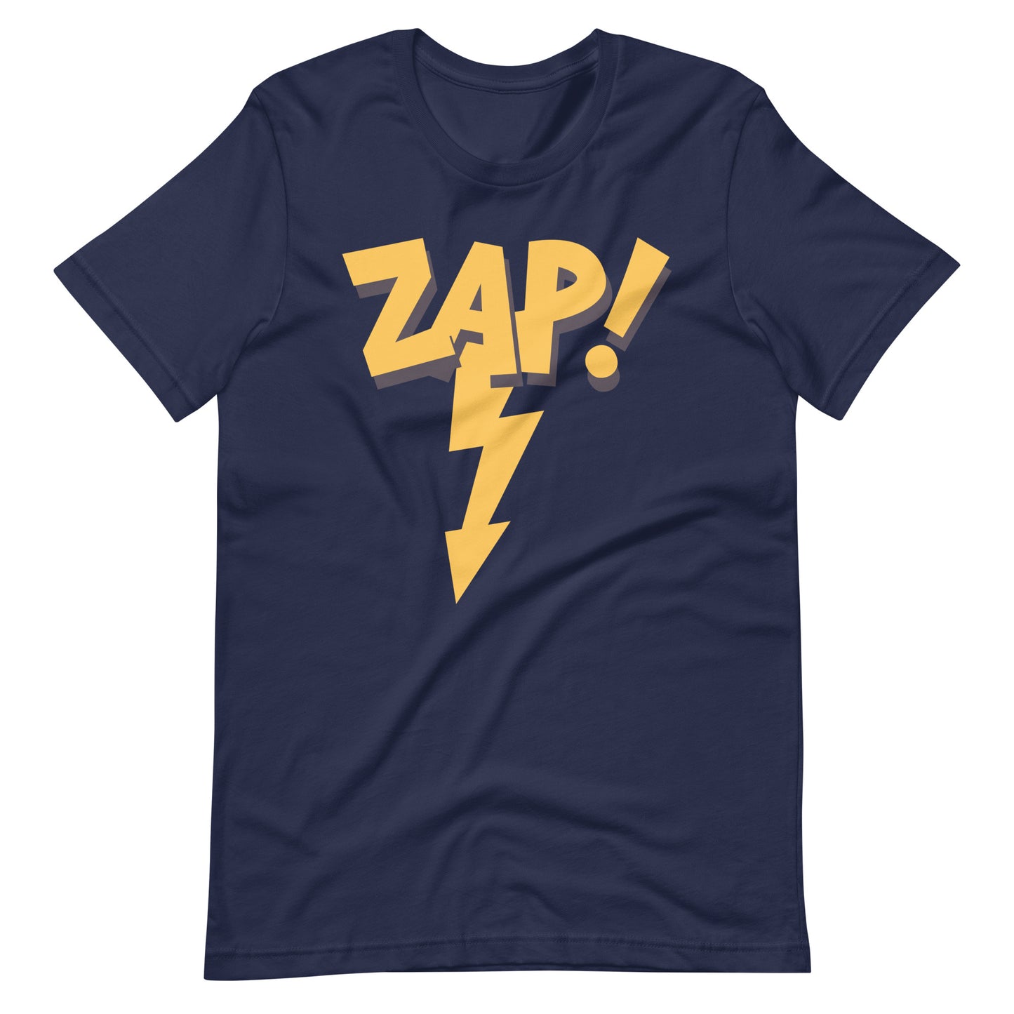 Printagon - Zap! - Unisex T-shirt - Navy / XS