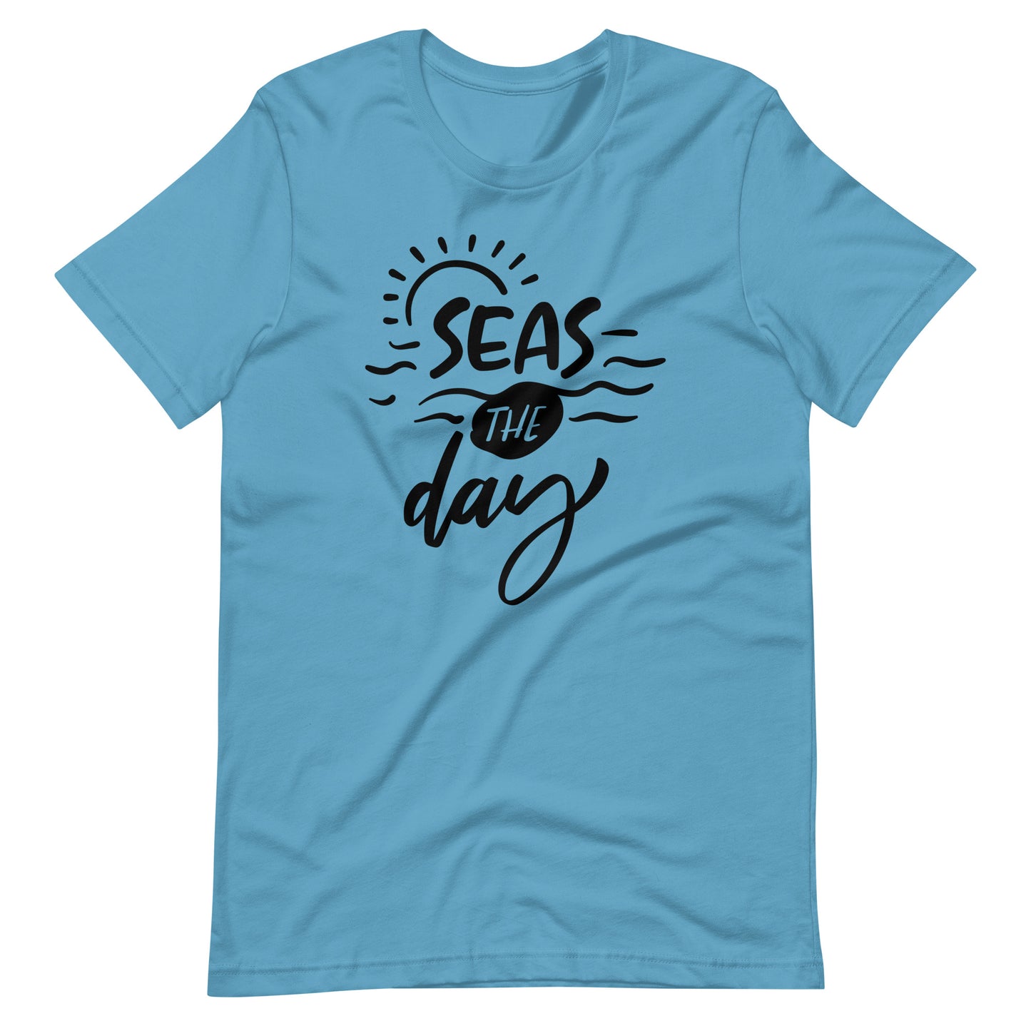 Seas The Day - Unisex T-shirt - Ocean Blue / S Printagon