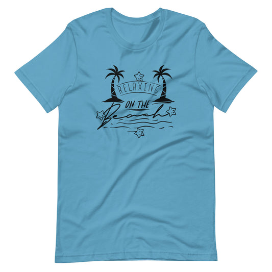 Relaxing On The Beach - Unisex T-shirt - Ocean Blue / S Printagon