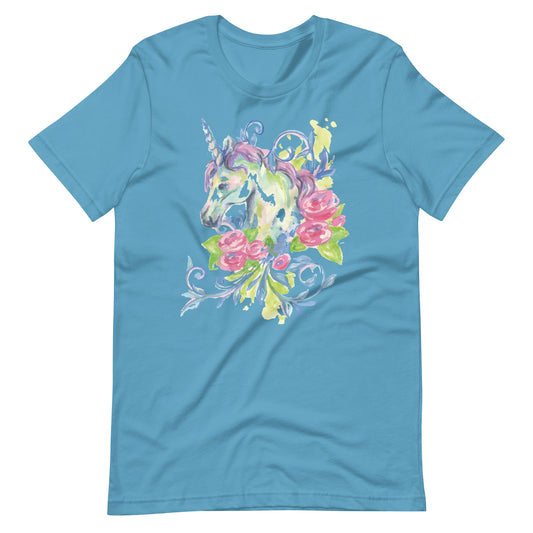 Printagon - Unicorn 002 - T-shirt - Ocean Blue / S