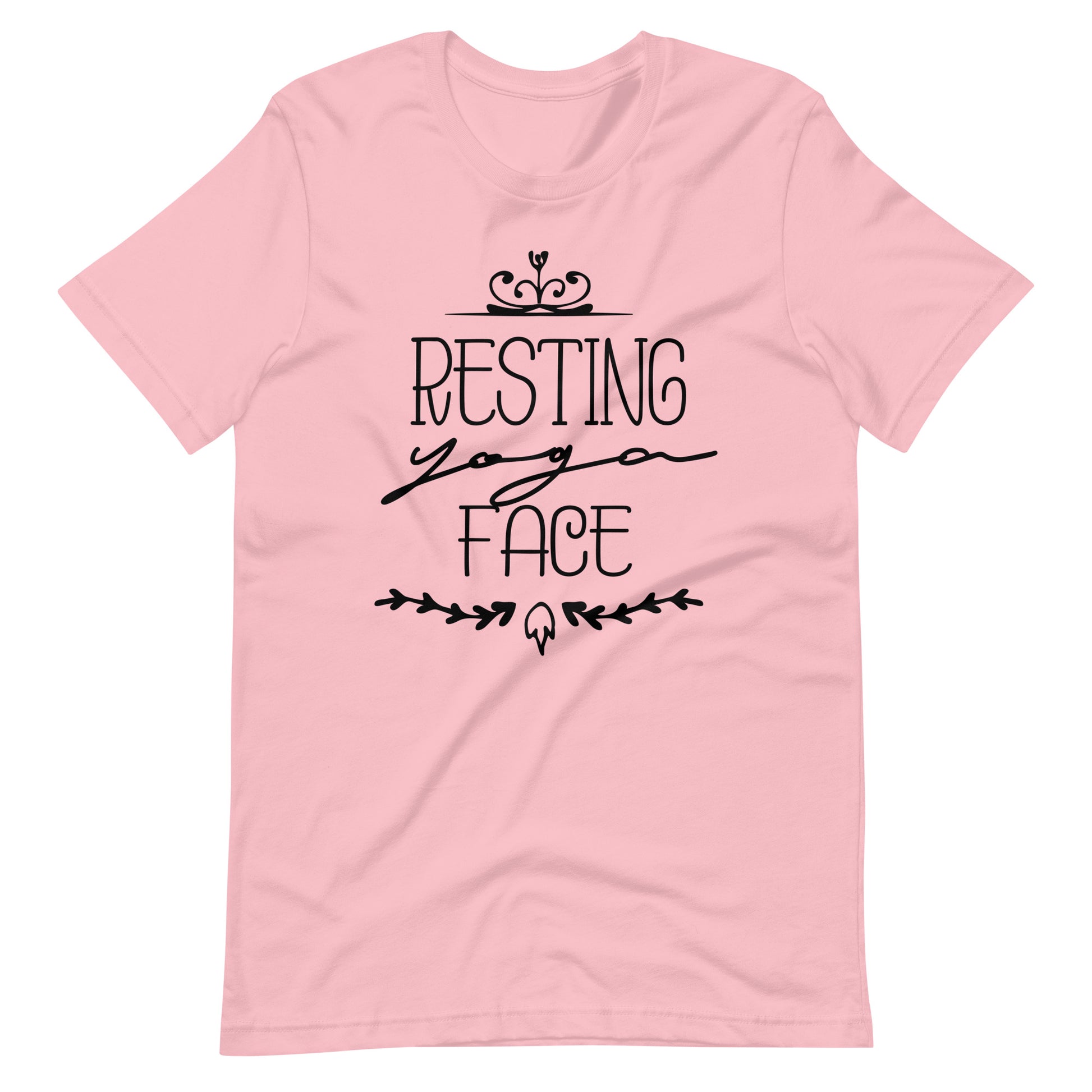 Resting Yoga Face - Unisex T-shirt - Pink / S Printagon