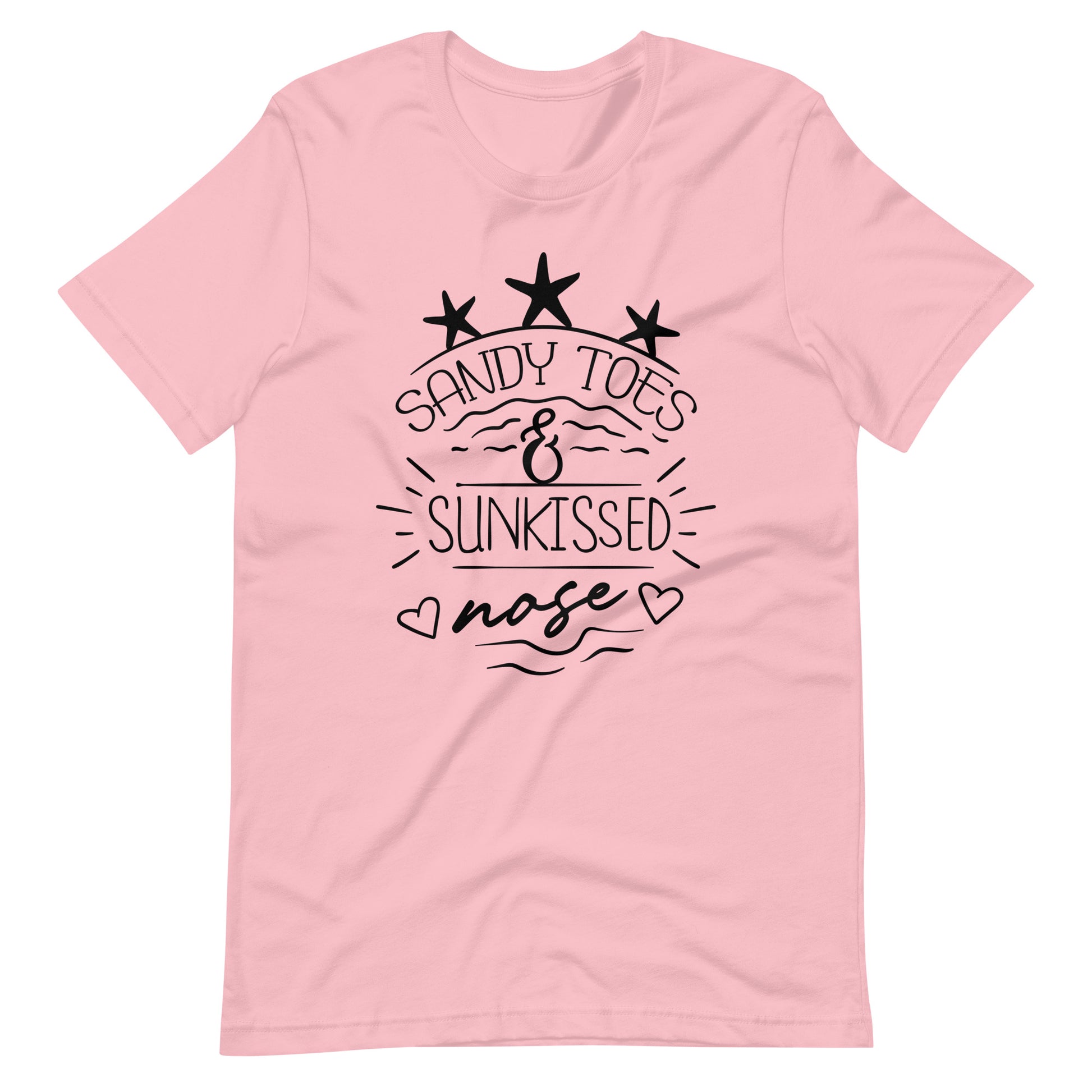 Sandy Toes & Sun Kissed Nose - Unisex T-shirt - Pink / S Printagon