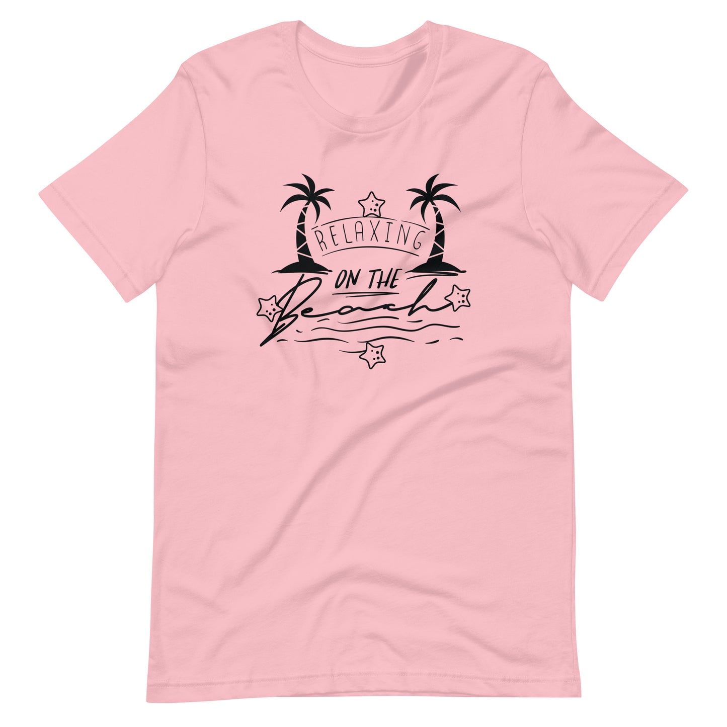 Relaxing On The Beach - Unisex T-shirt - Pink / S Printagon