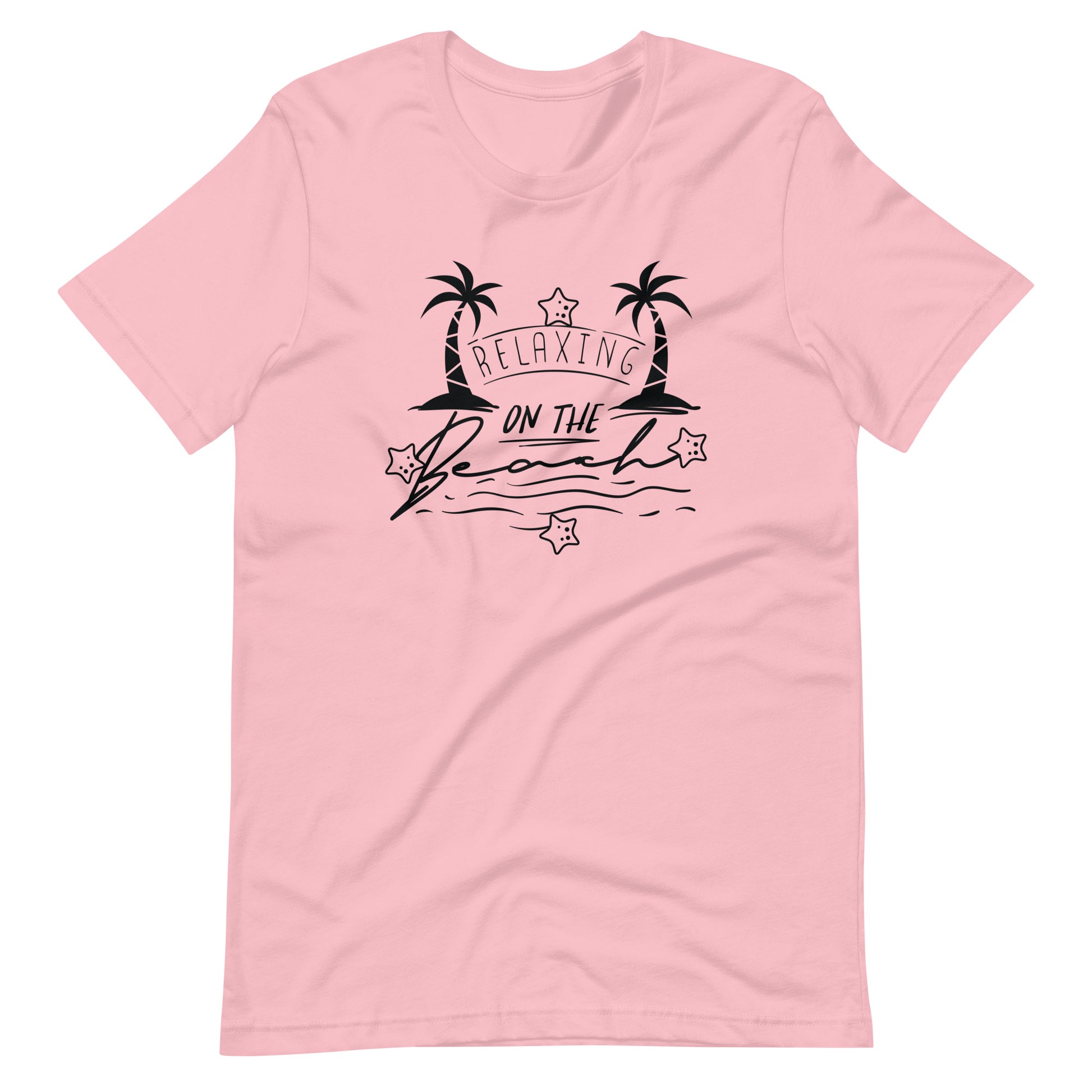 Relaxing On The Beach - Unisex T-shirt - Pink / S Printagon