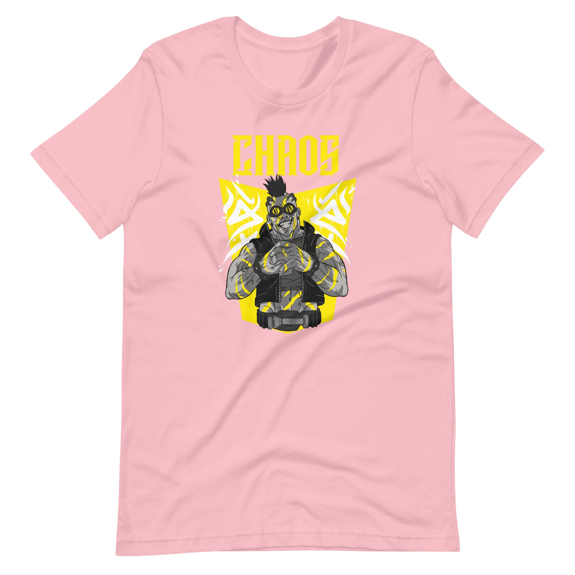 Printagon - Chaos Yellow - Unisex T-shirt - Pink / S