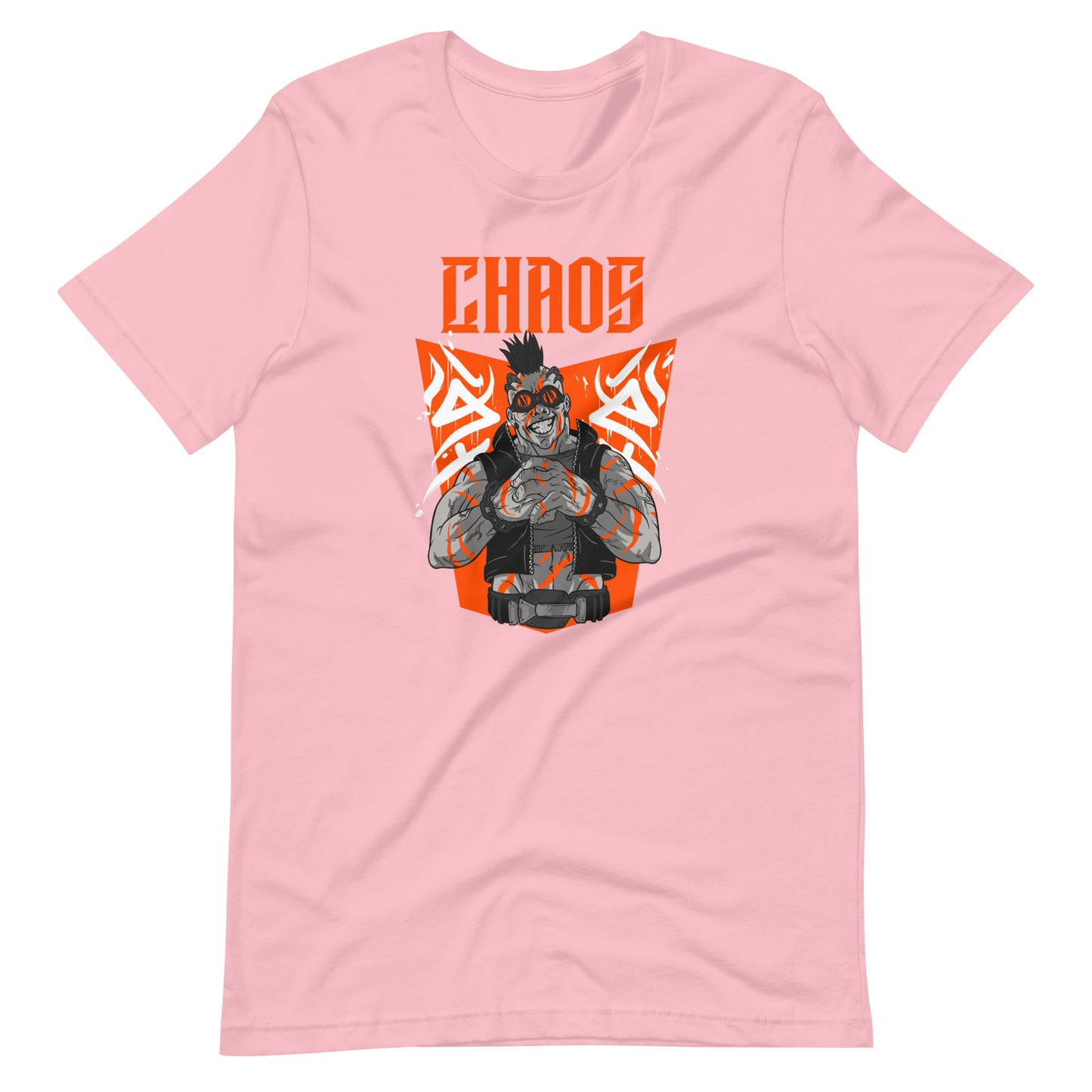 Printagon - Chaos Orange - Unisex T-shirt - Pink / S