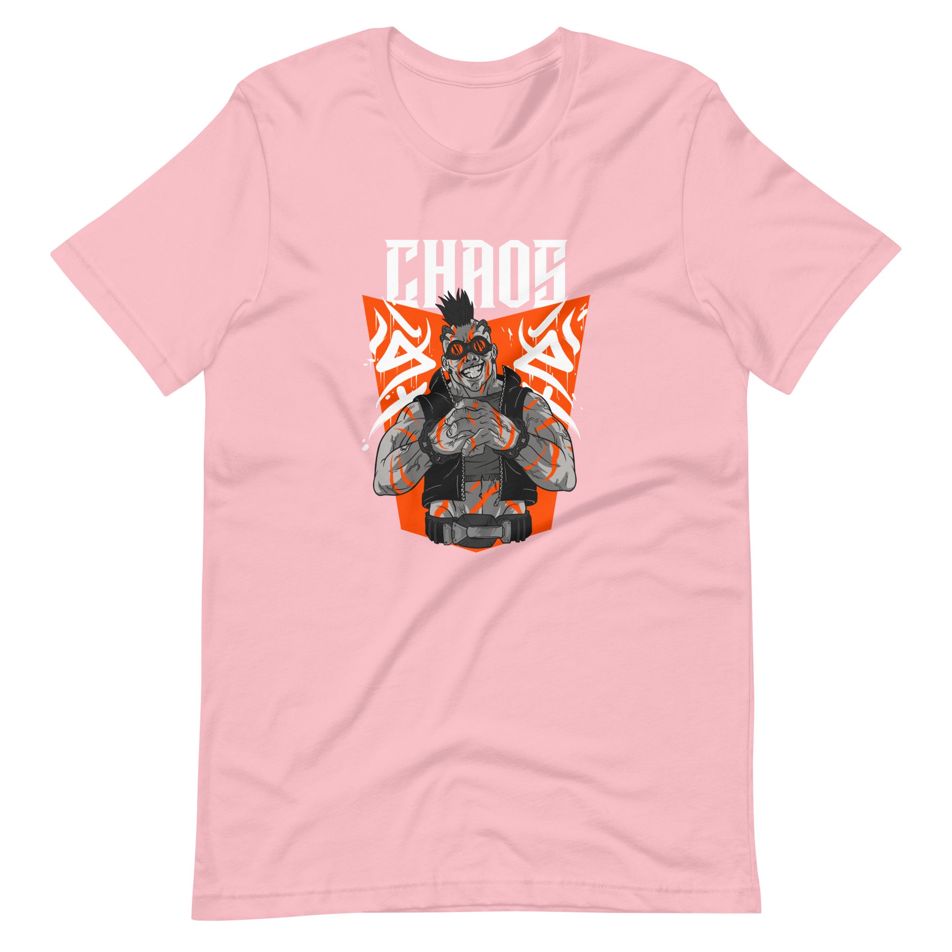 Printagon - Chaos Orange 002 - Unisex T-shirt - Pink / S