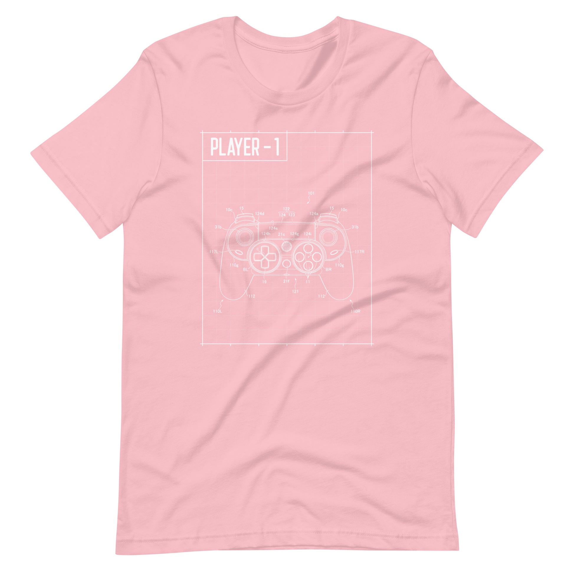 Player 1 Console 003 - Unisex T-shirt - Pink / S Printagon