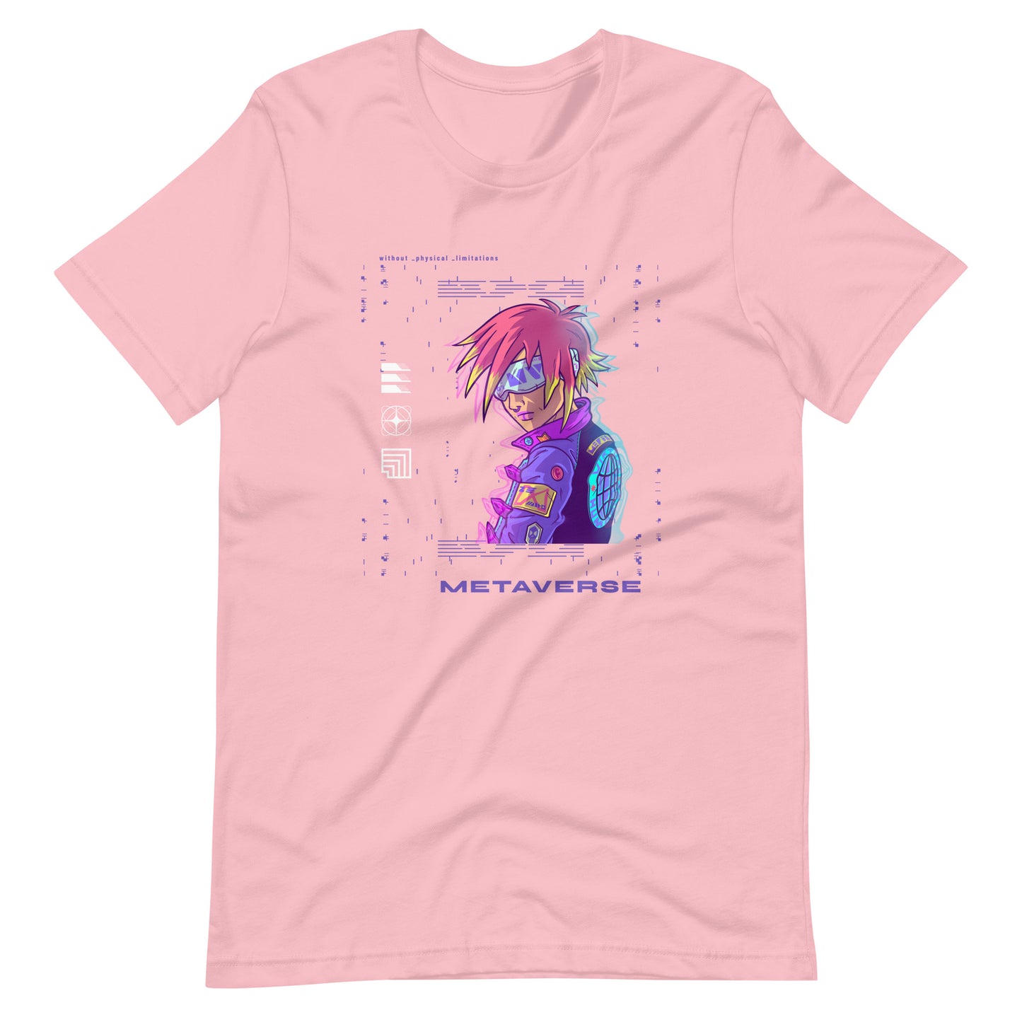 Metaverse 002 - Unisex T-shirt - Pink / S Printagon