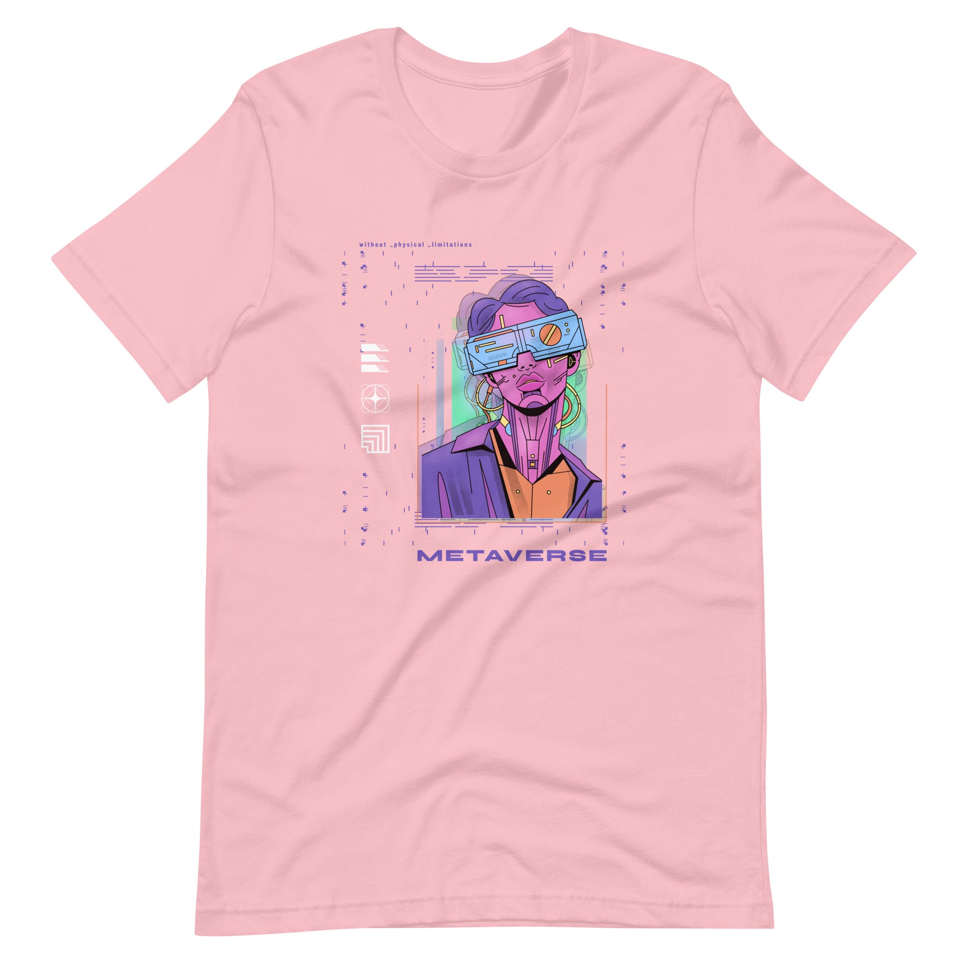 Printagon - Metavrse 007 - Unisex T-shirt - Pink / S