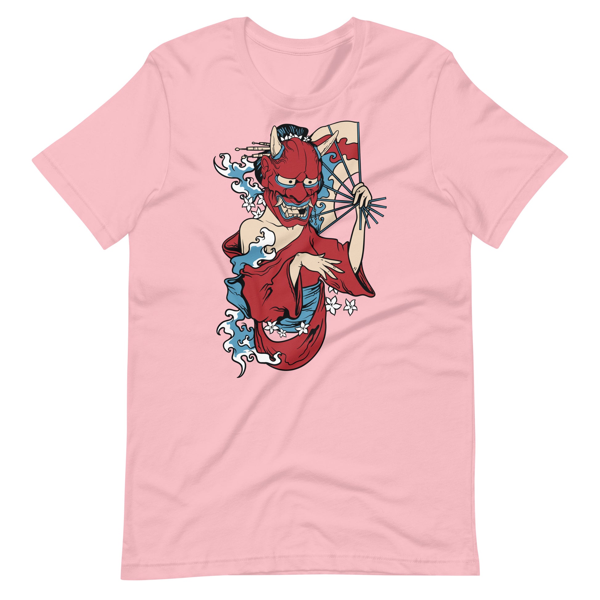 Printagon - Demon Mask Geisha - T-shirt - Pink / S