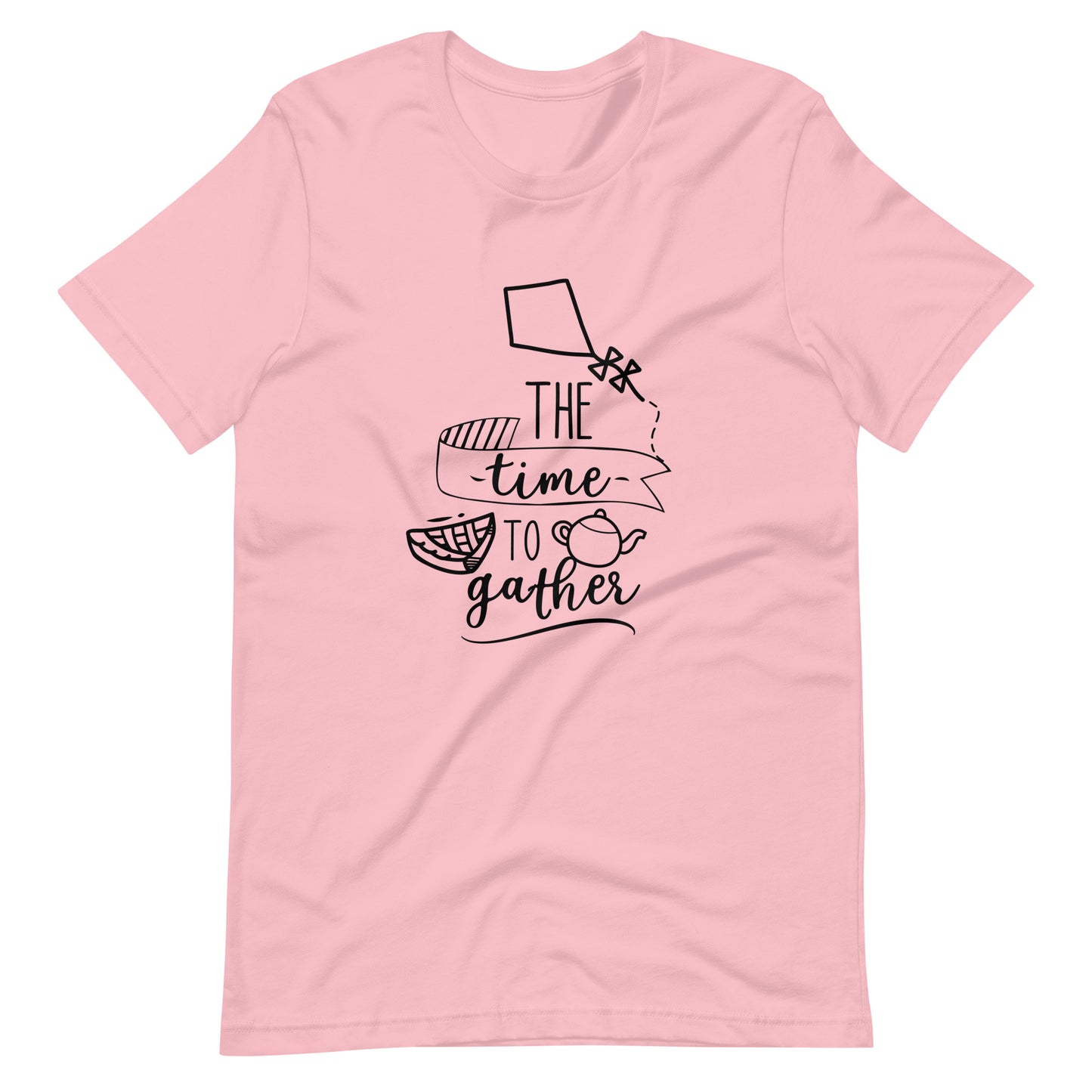 The Time To Gather - Unisex T-shirt - Pink / S Printagon