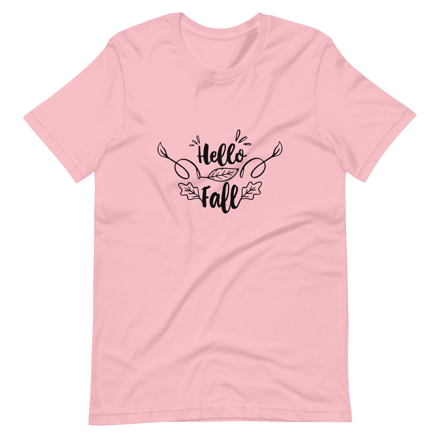 Printagon - Hello Fall 002 - Unisex T-shirt - Pink / S