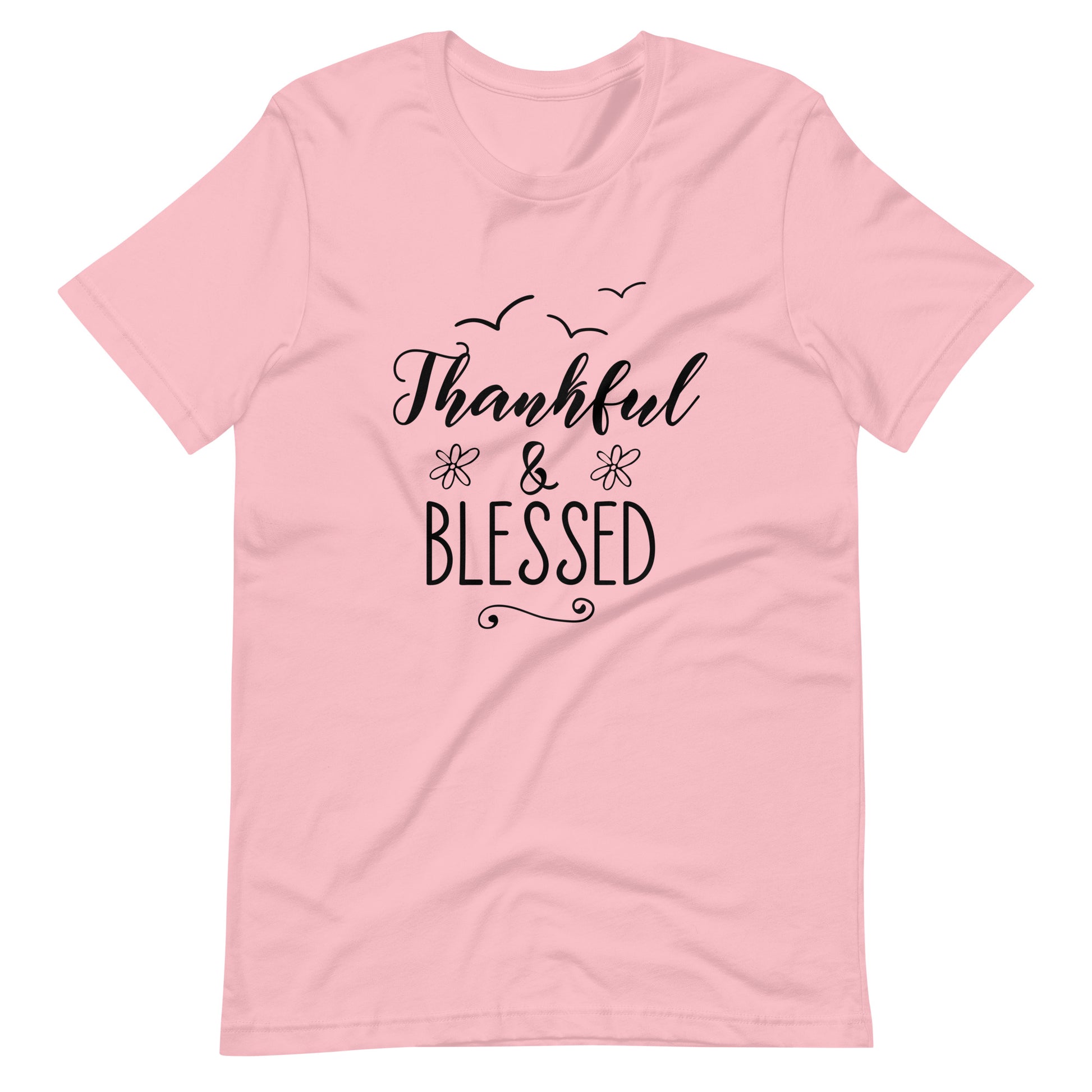 Thankful & Blessed 004 - Unisex T-shirt - Pink / S Printagon