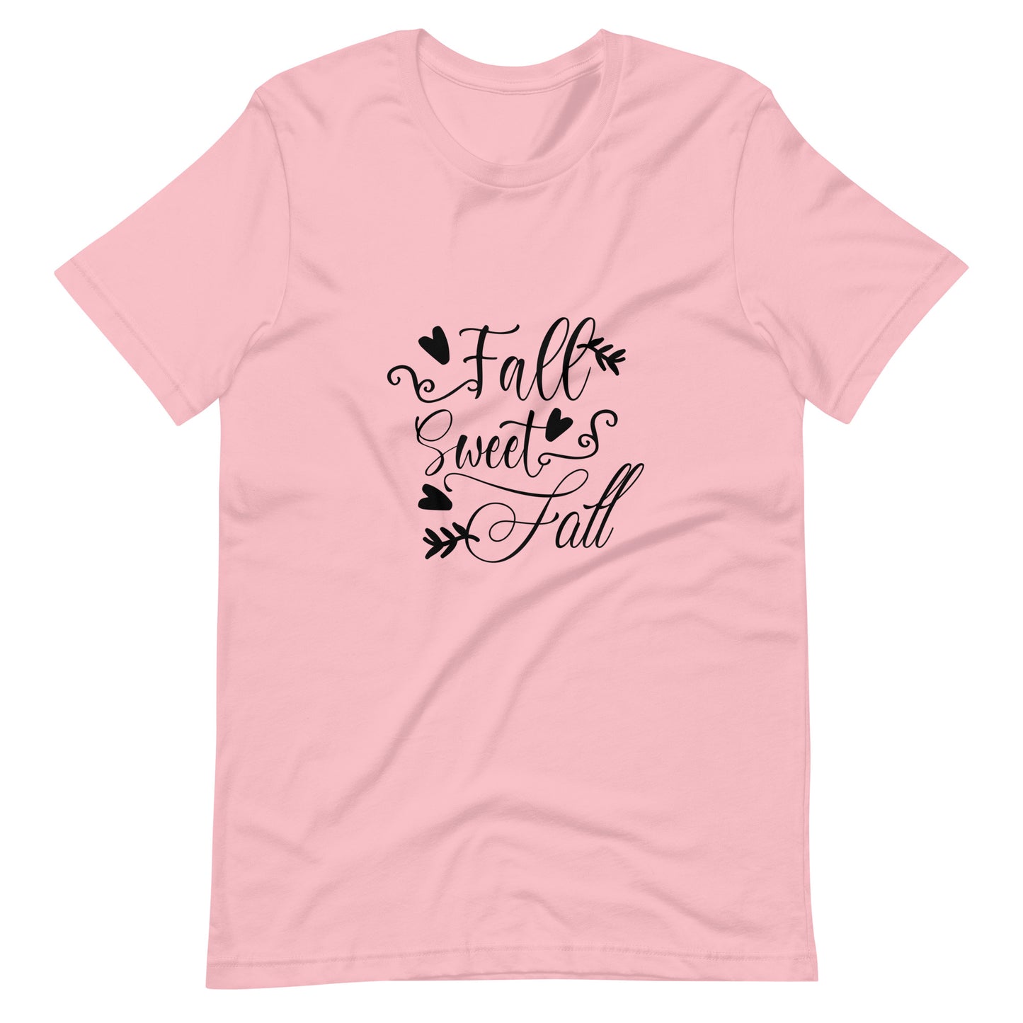 Printagon - Fall Sweet Fall - Unisex T-shirt - Pink / S