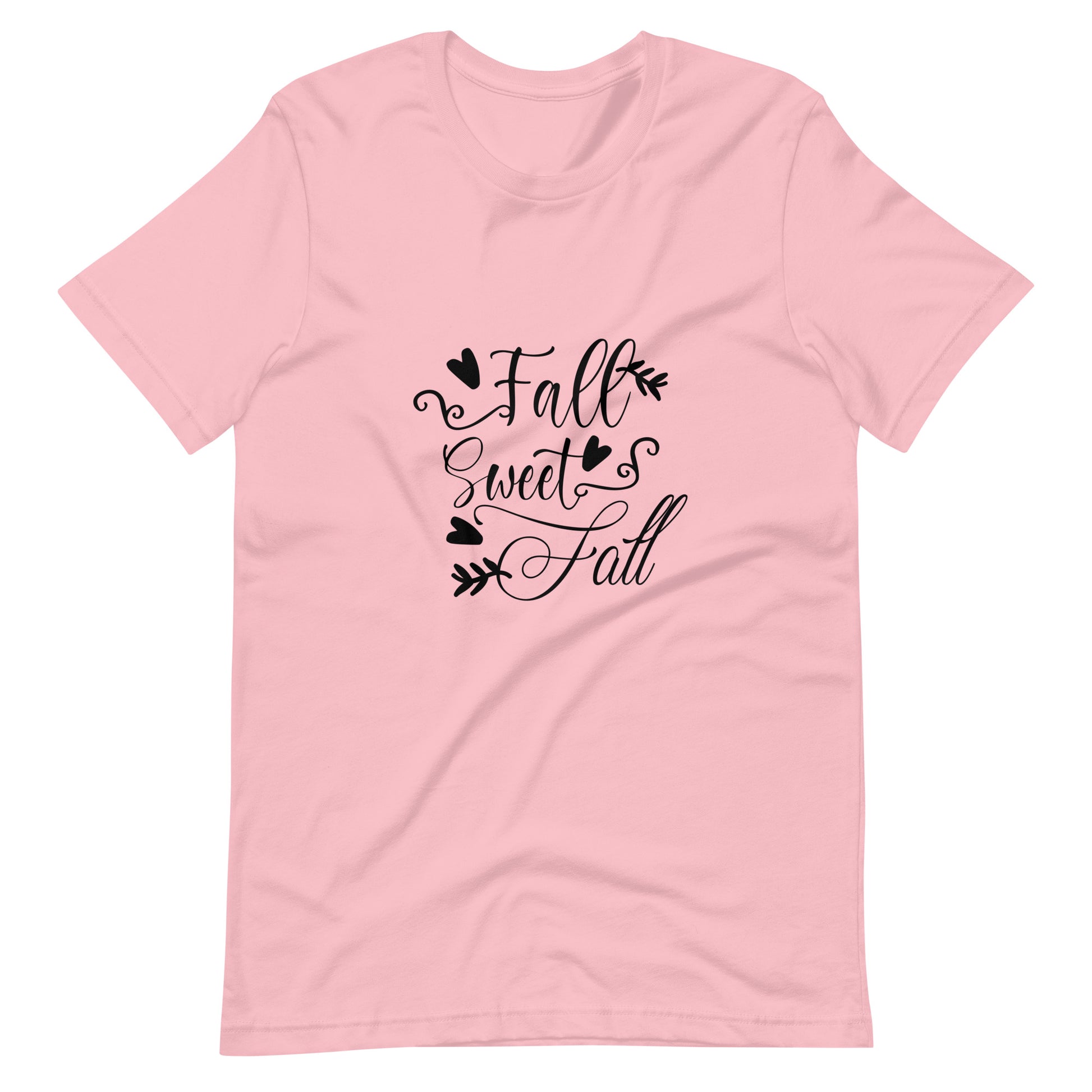 Printagon - Fall Sweet Fall - Unisex T-shirt - Pink / S