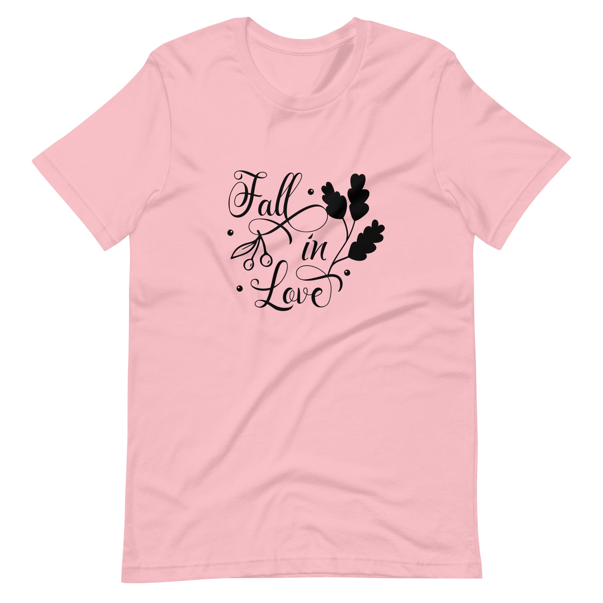 Printagon - Fall In Love 002 - Unisex T-shirt - Pink / S