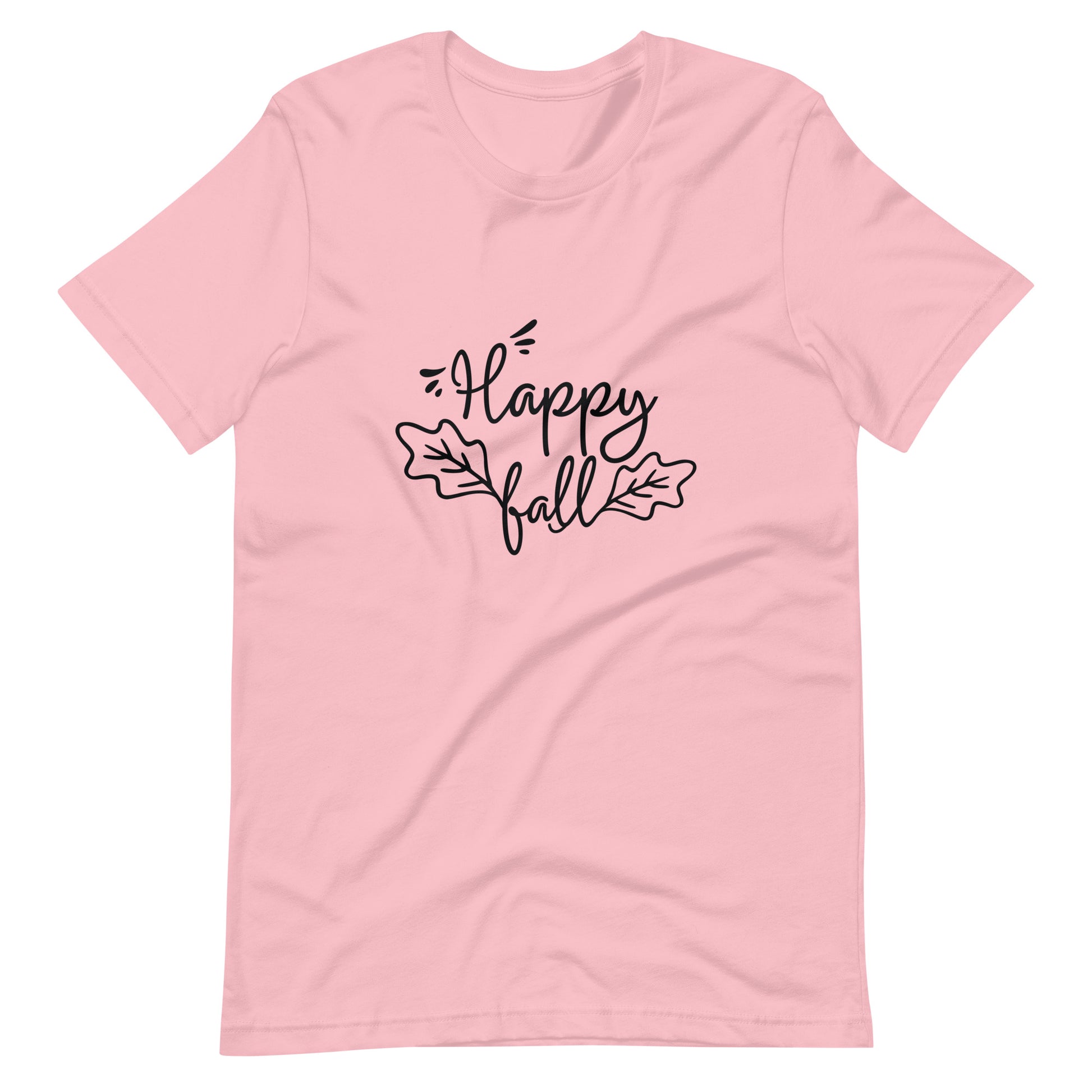 Printagon - Happy Fall 003 - Unisex T-shirt - Pink / S