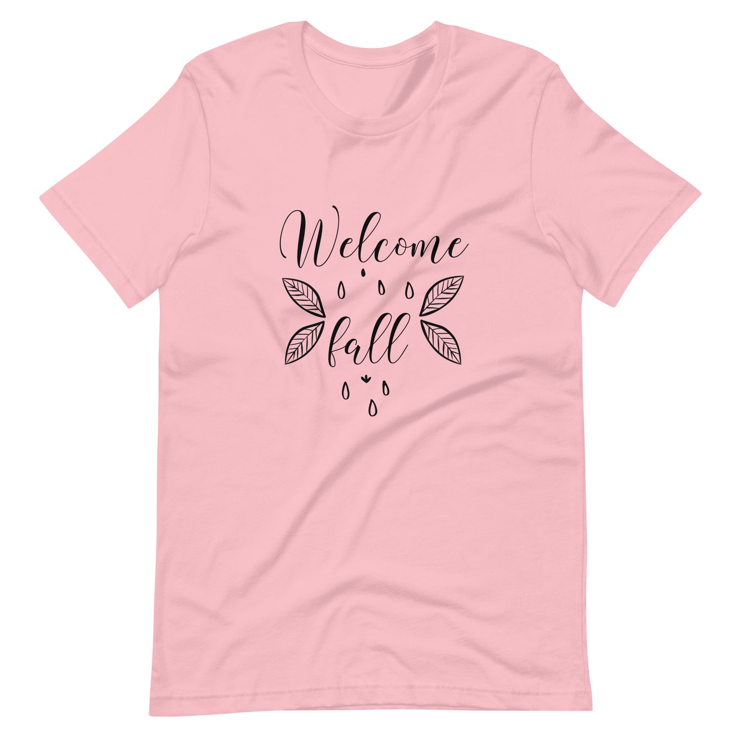 Welcome Fall 002 - Unisex T-shirt - Pink / S Printagon