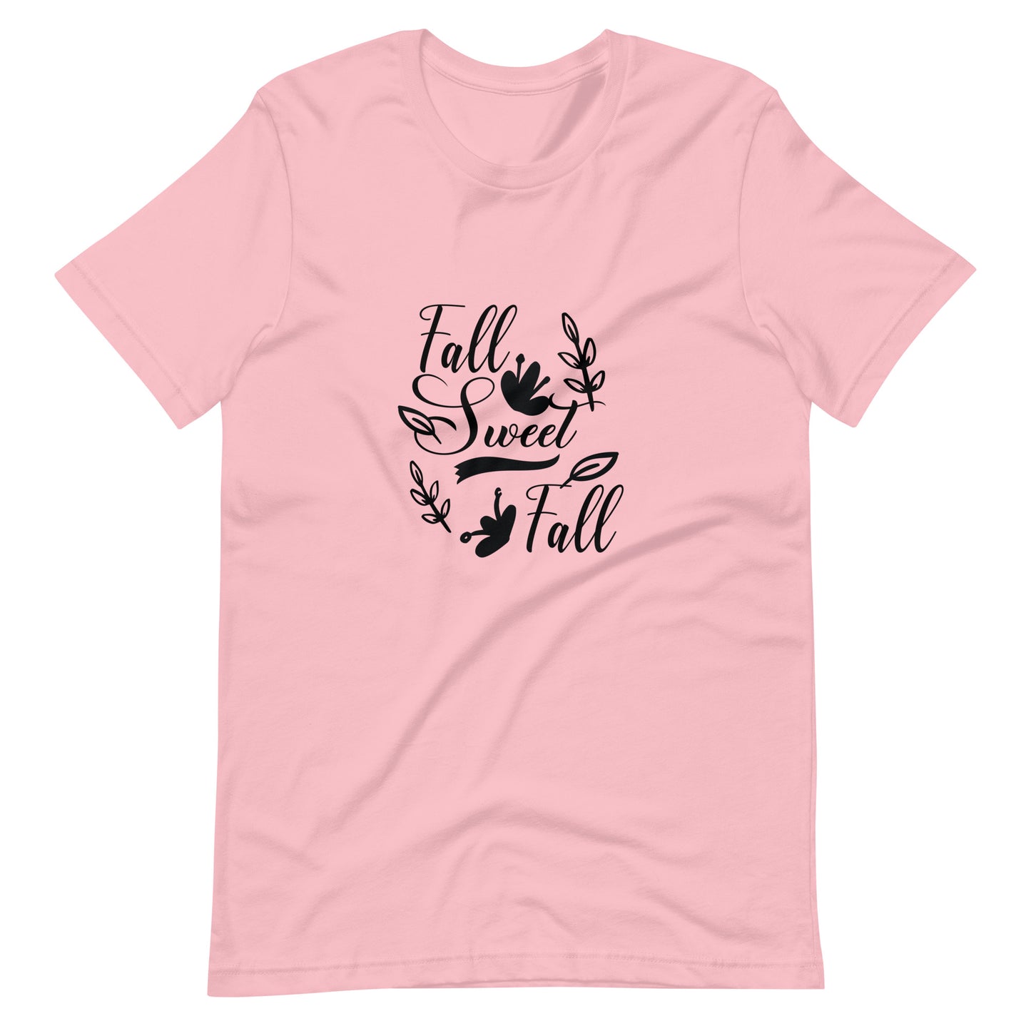 Printagon - Fall Sweet Fall - Unisex T-shirt - Pink / S