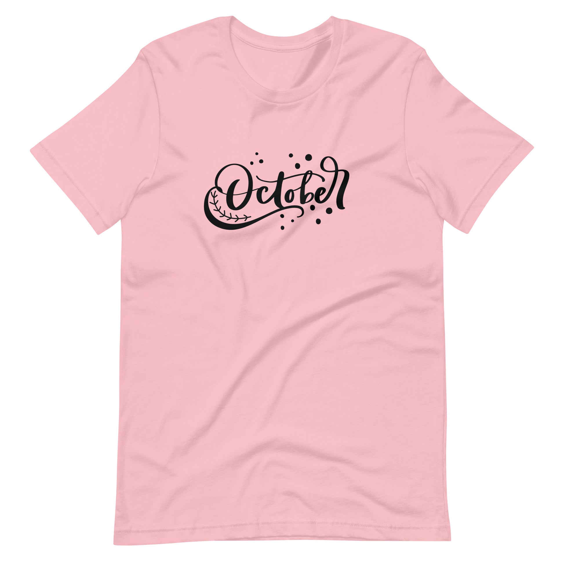 October - Unisex T-shirt - Pink / S Printagon