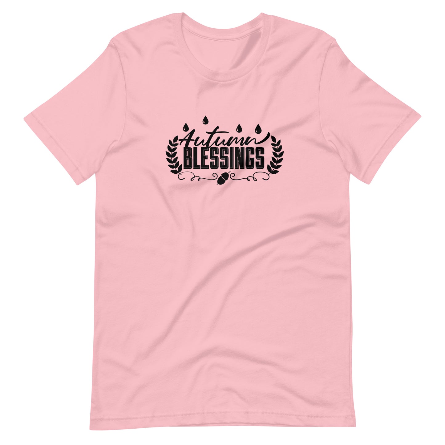 Printagon - Autumn Blessings 003 - Unisex T-shirt - Pink / S