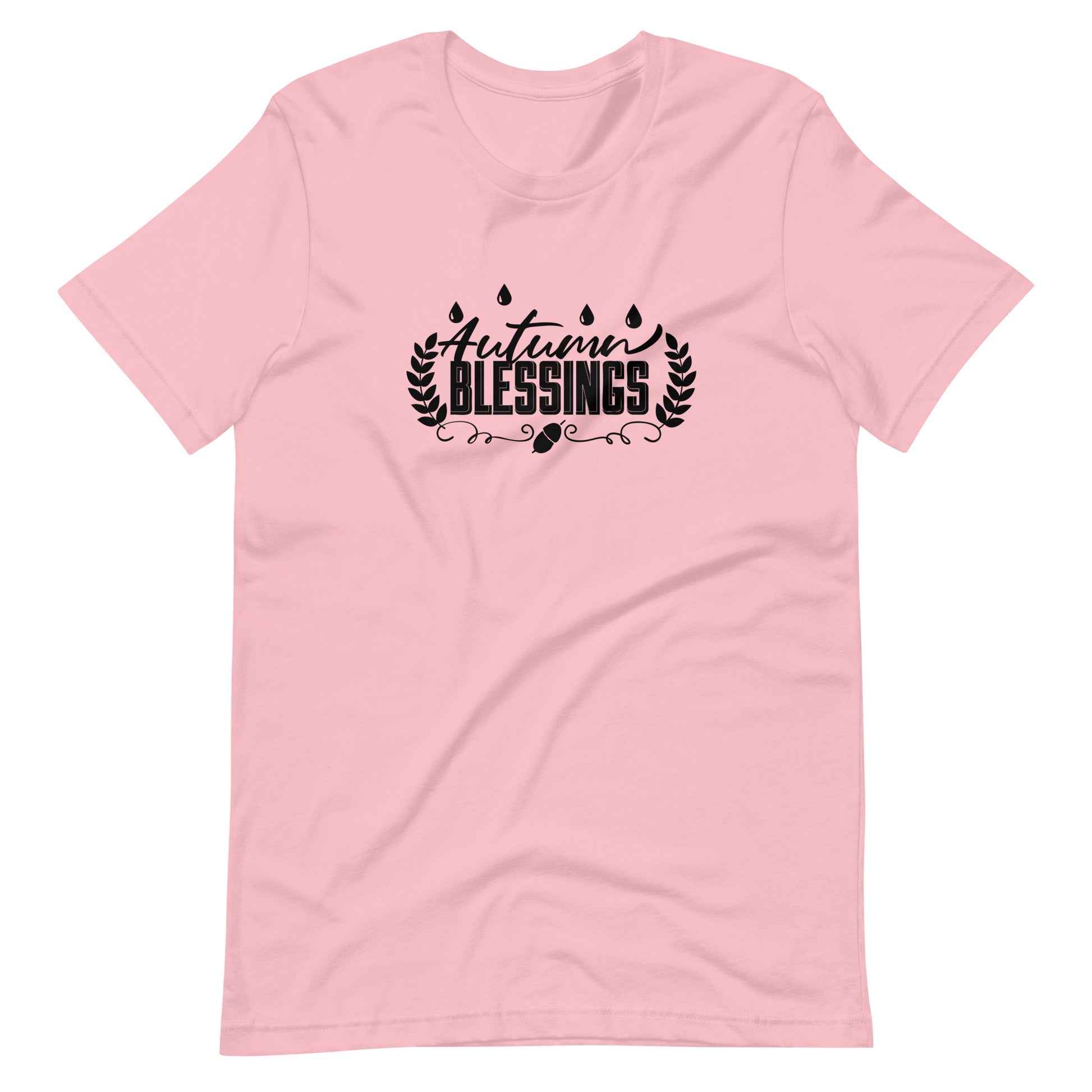 Printagon - Autumn Blessings 003 - Unisex T-shirt - Pink / S