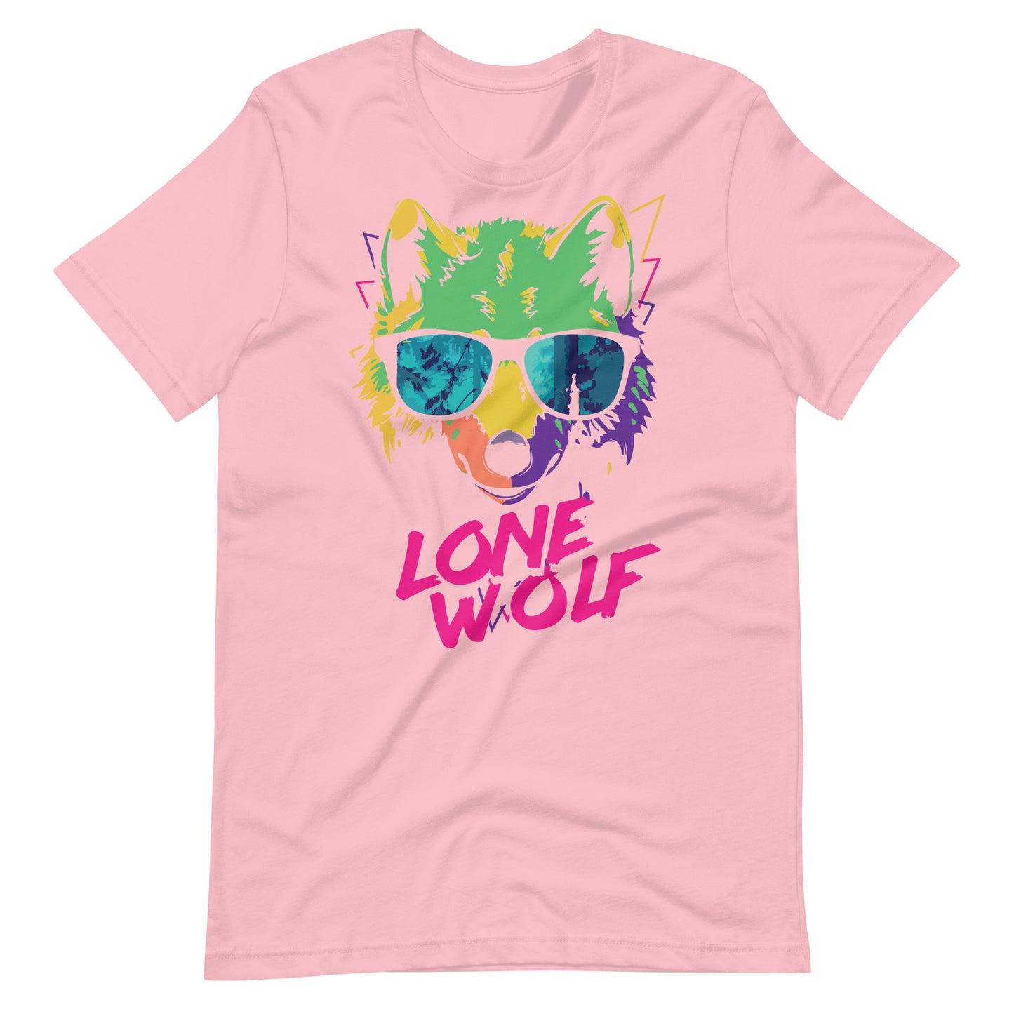 Printagon - Lone Wolf - Unisex T-shirt - Pink / S