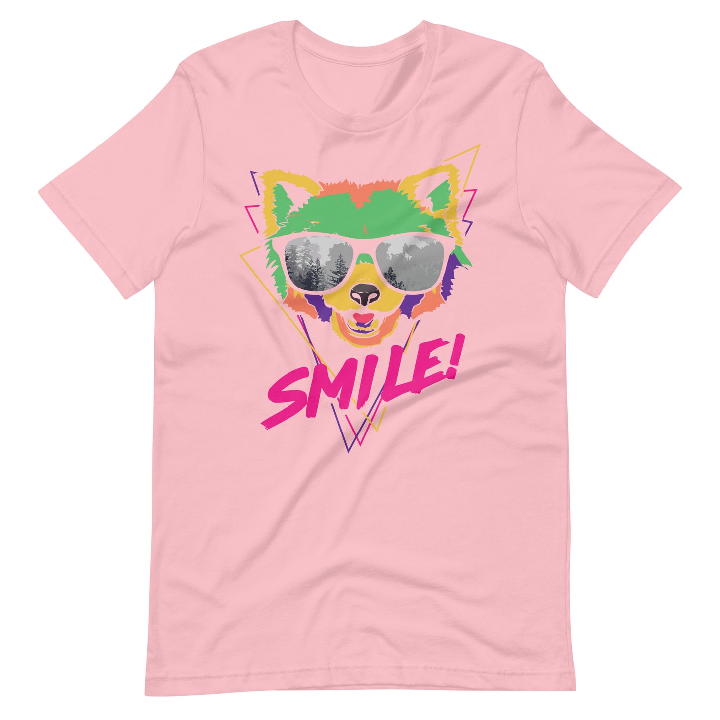 Printagon - Smile - Unisex T-shirt - Pink / S