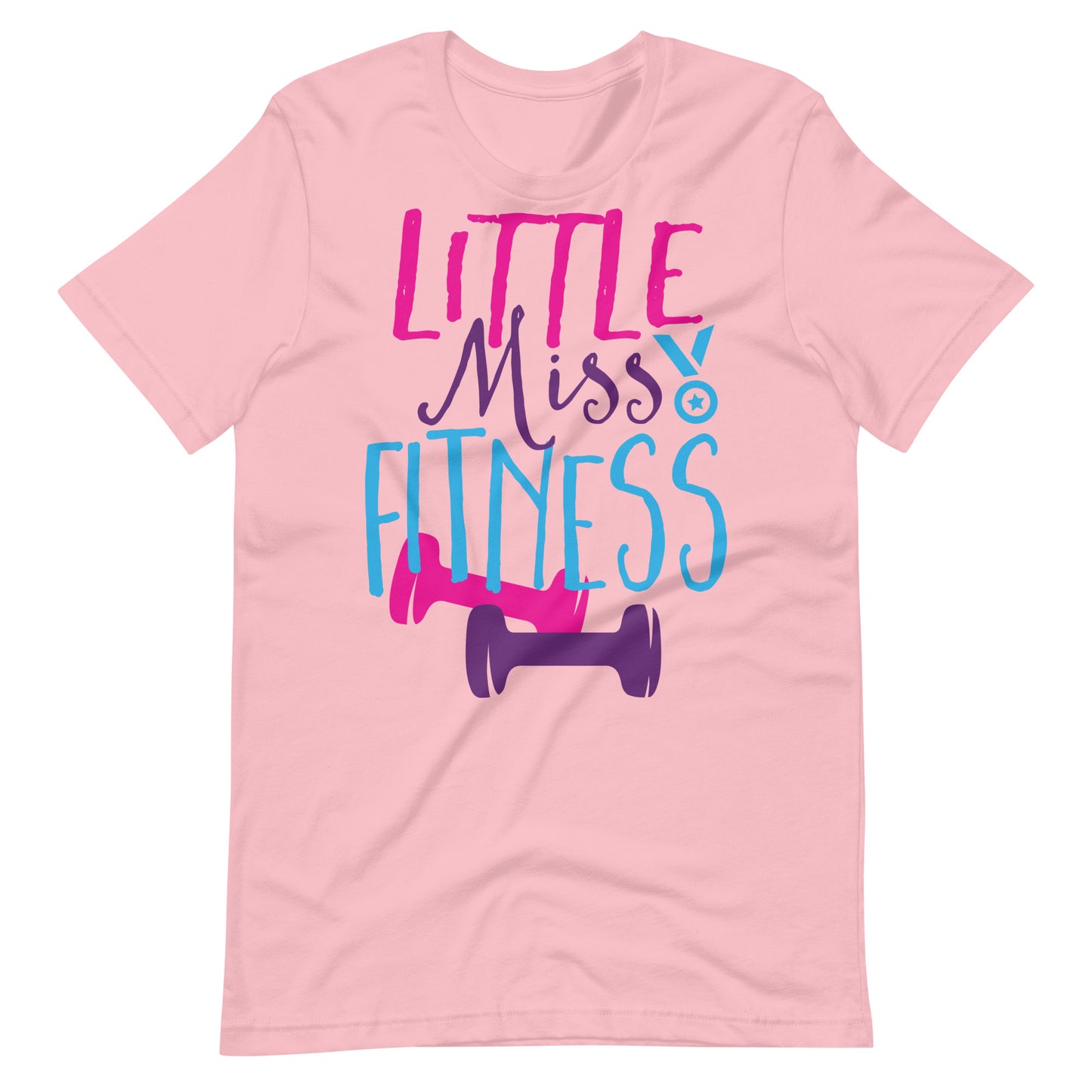 Printagon - Little Miss Fitness - T-shirt - Pink / S