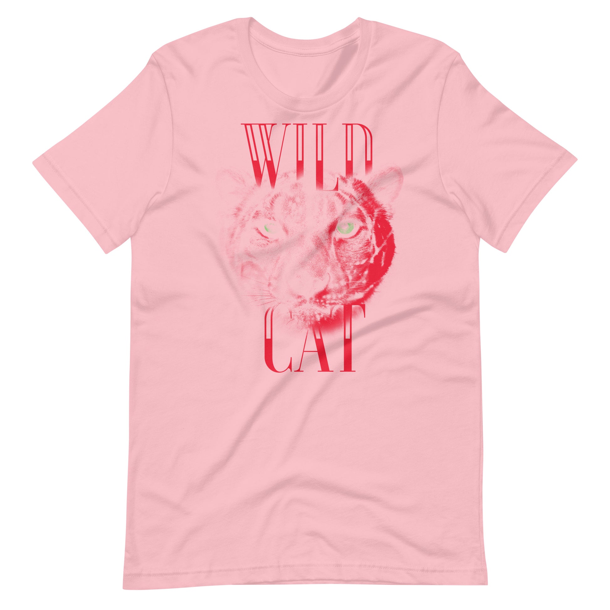 Printagon - Wild Cat - Unisex T-shirt - Pink / S