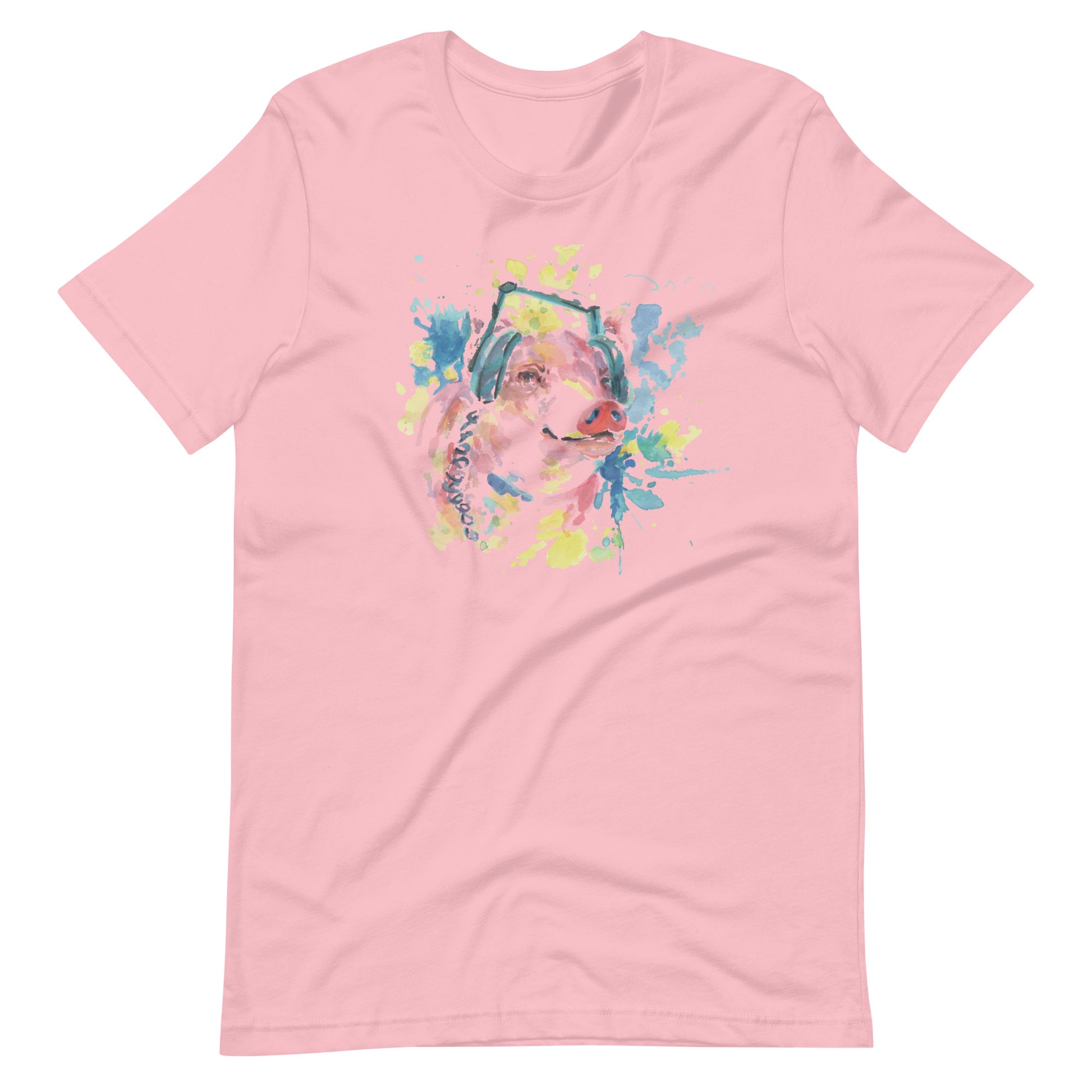 Printagon - Cute Pig - T-shirt - Pink / S