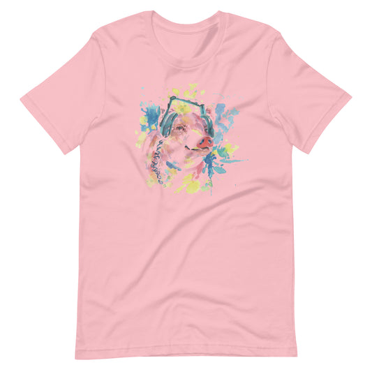 Printagon - Cute Pig - T-shirt - Pink / S