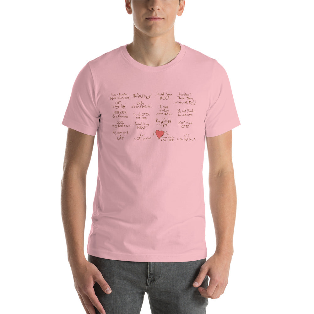 Printagon - Cat Quotes - Unisex T-shirt -