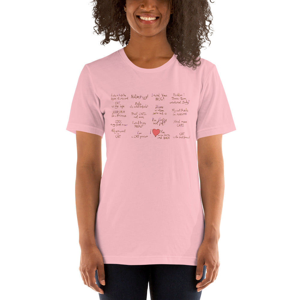 Printagon - Cat Quotes - Unisex T-shirt -